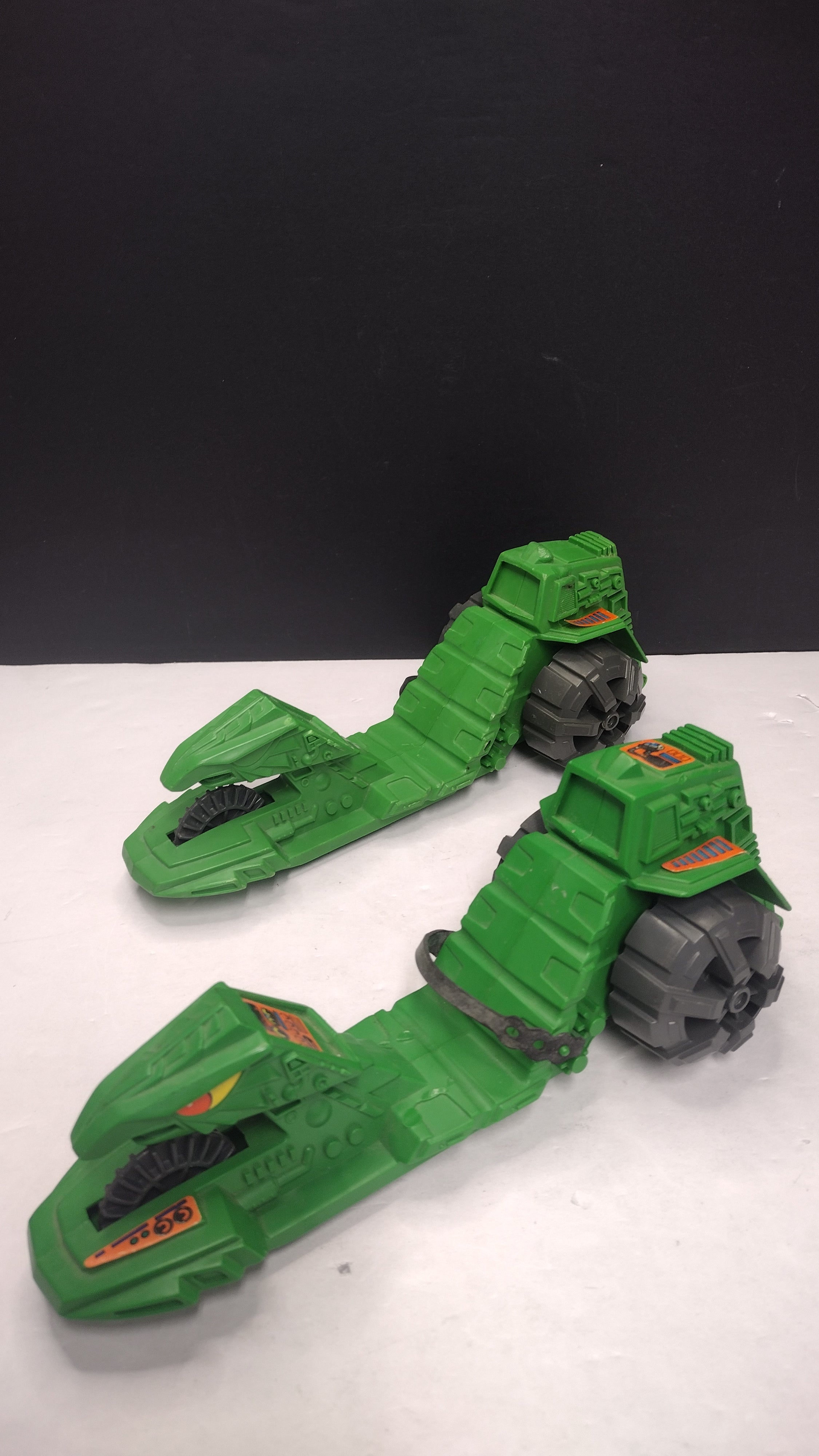 Vintage 1983 He-Man Masters of the Universe MOTU Road Ripper Vehicles (Mattel - Lot of 2 / Incomplete / No Rip Cords)