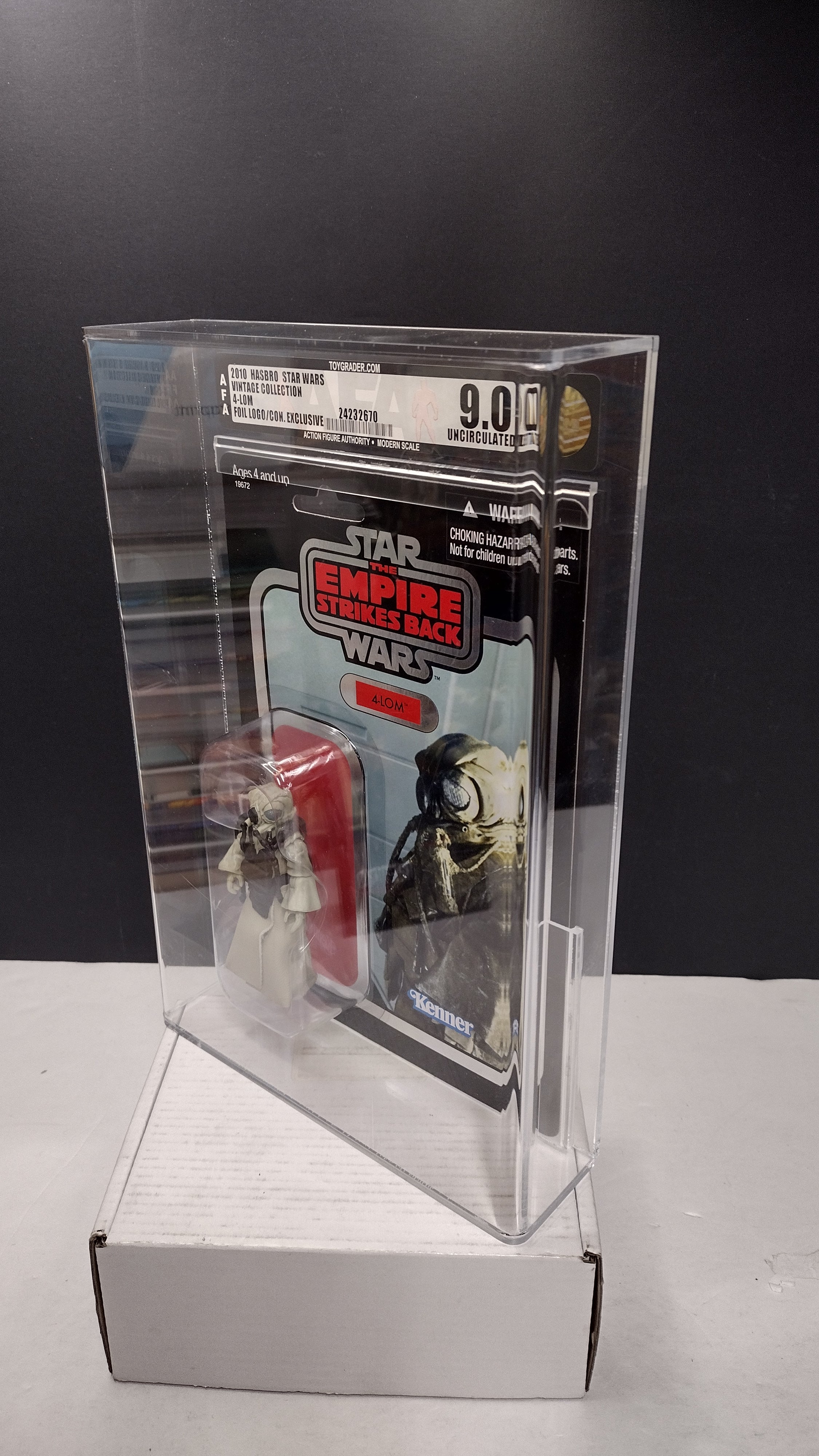 Star Wars The Vintage Collection Celebration V Exclusive 4-LOM 3.75" Action Figure – AFA 9.0 Uncirculated (Mint In Packaged)