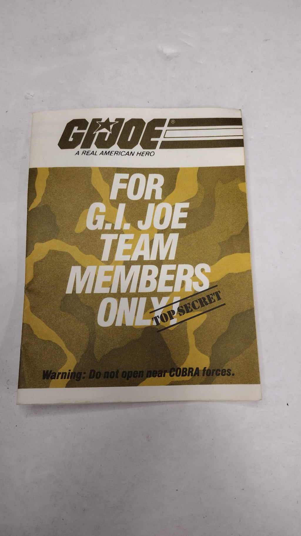 G.I. Joe 1984 Flag Points Mail In Order Form Insert Vintage Hasbro