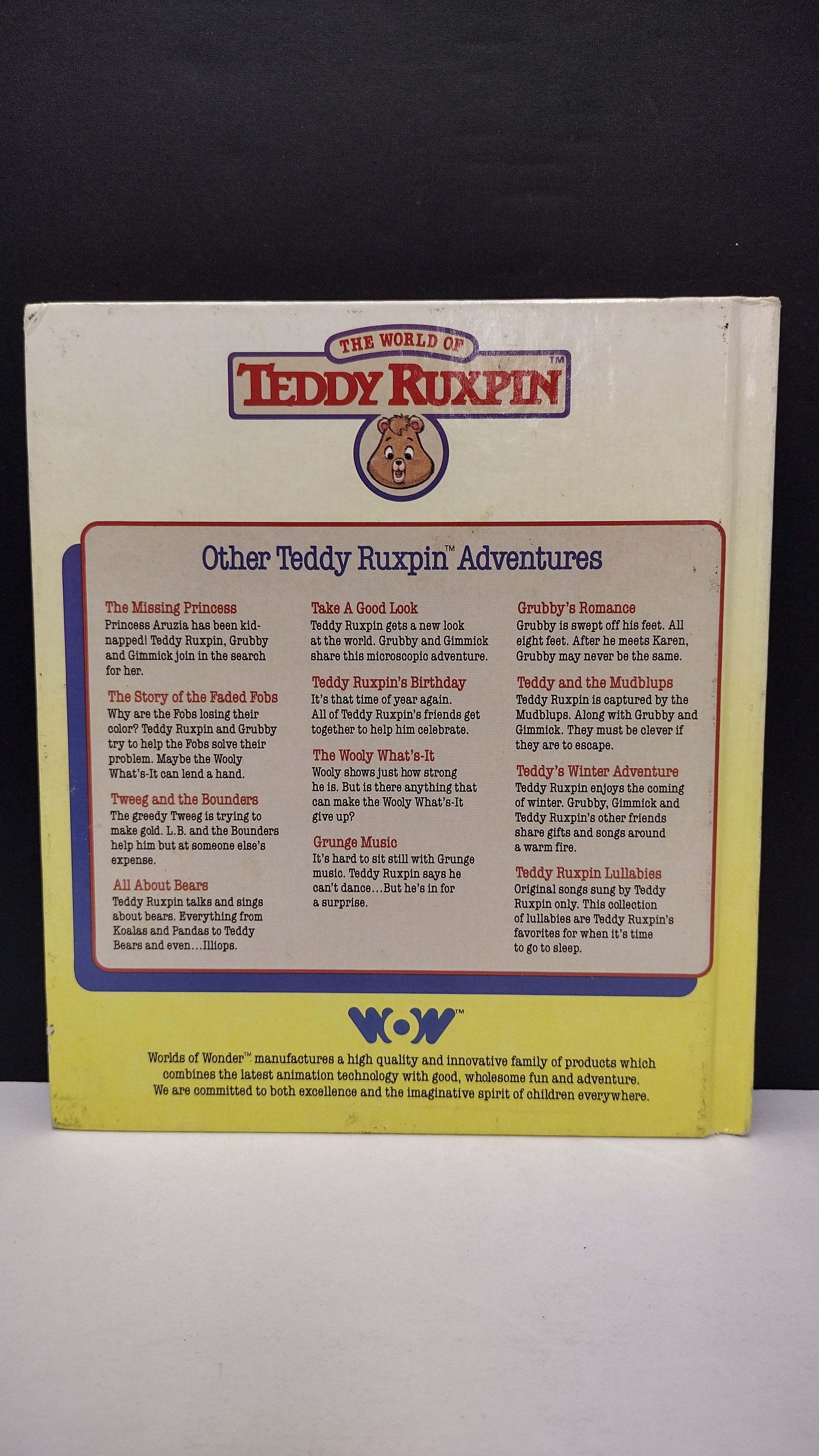 Vintage 1985 Teddy Ruxpin Hardcover 8-Book Storybook Lot (Worlds of Wonder) – Books Only, No Cassettes
