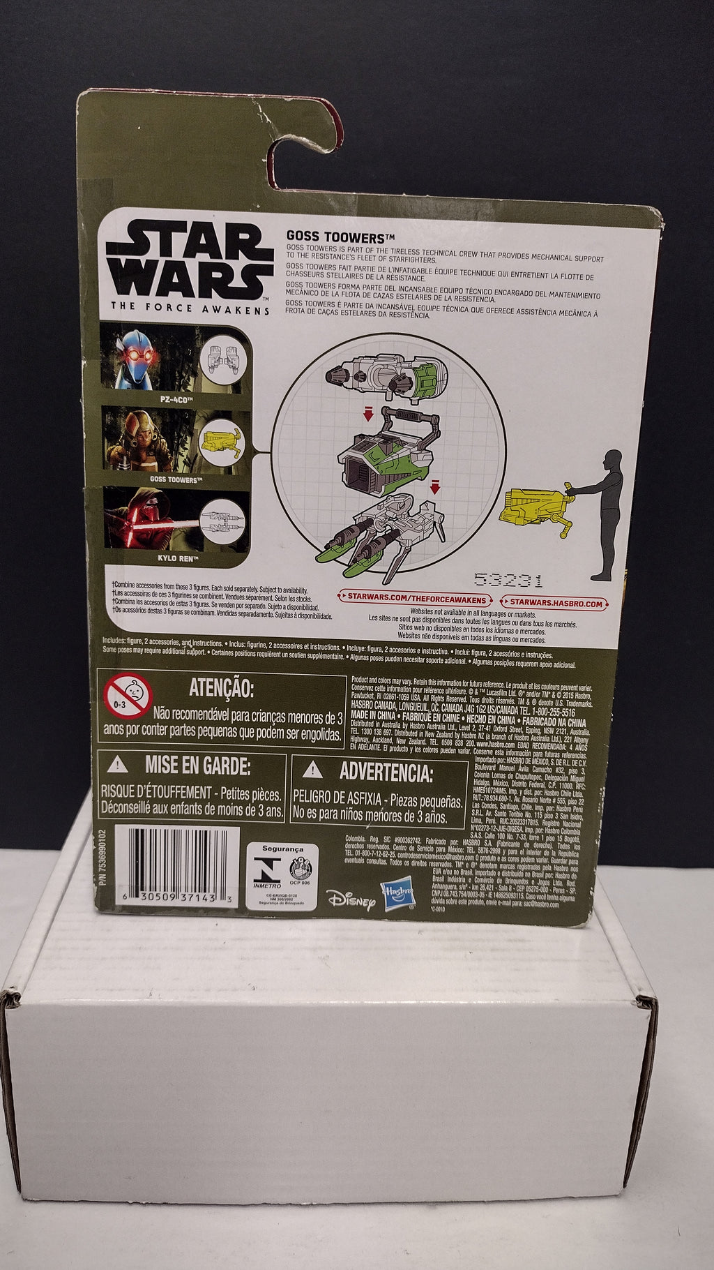 Star Wars: The Force Awakens – Goss Toowers (Space Mission) 3.75-Inch Action Figure • Hasbro 2015 (NIB)