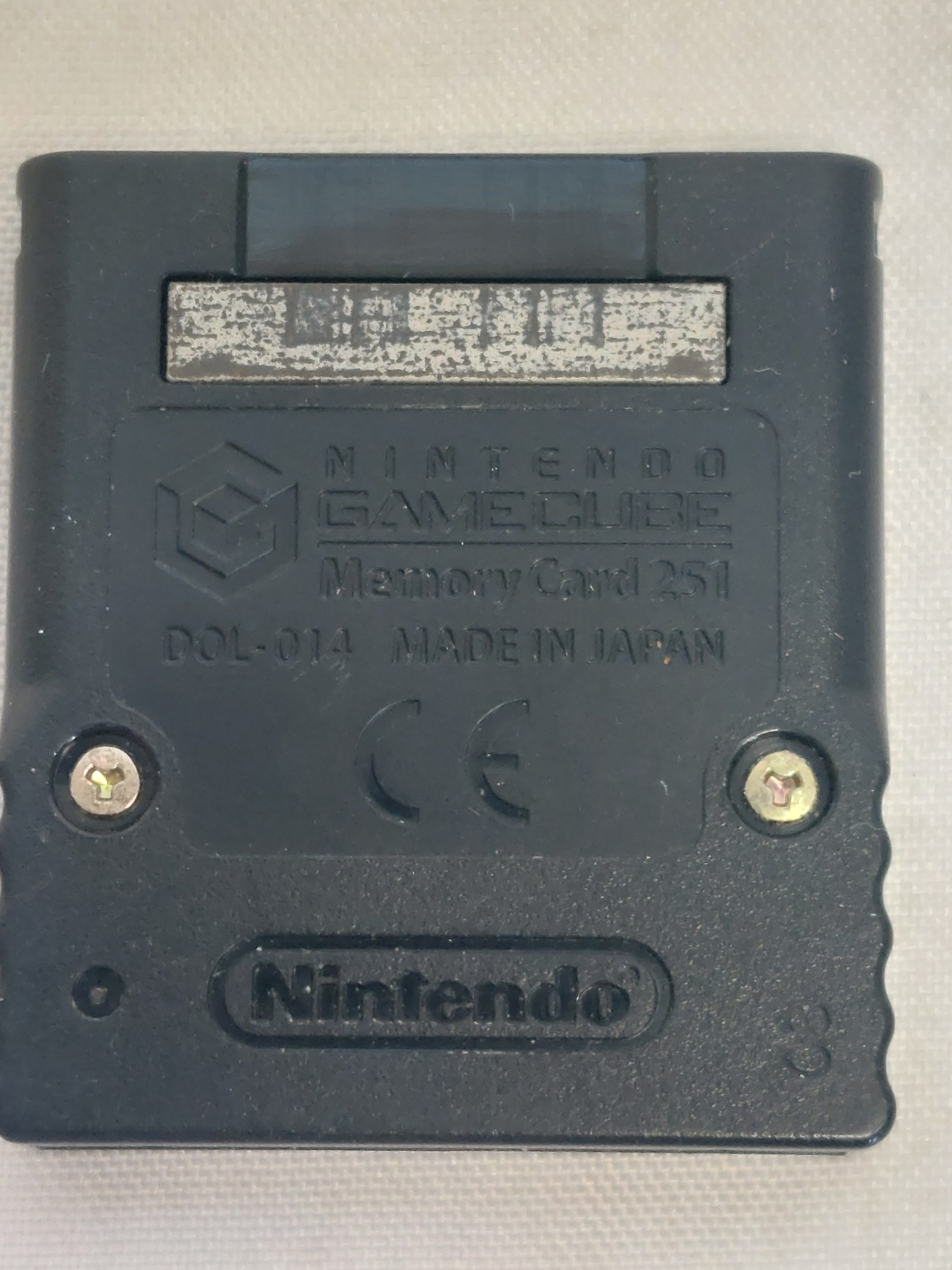 Nintendo GameCube Memory Card 251 DOL-014 Untested