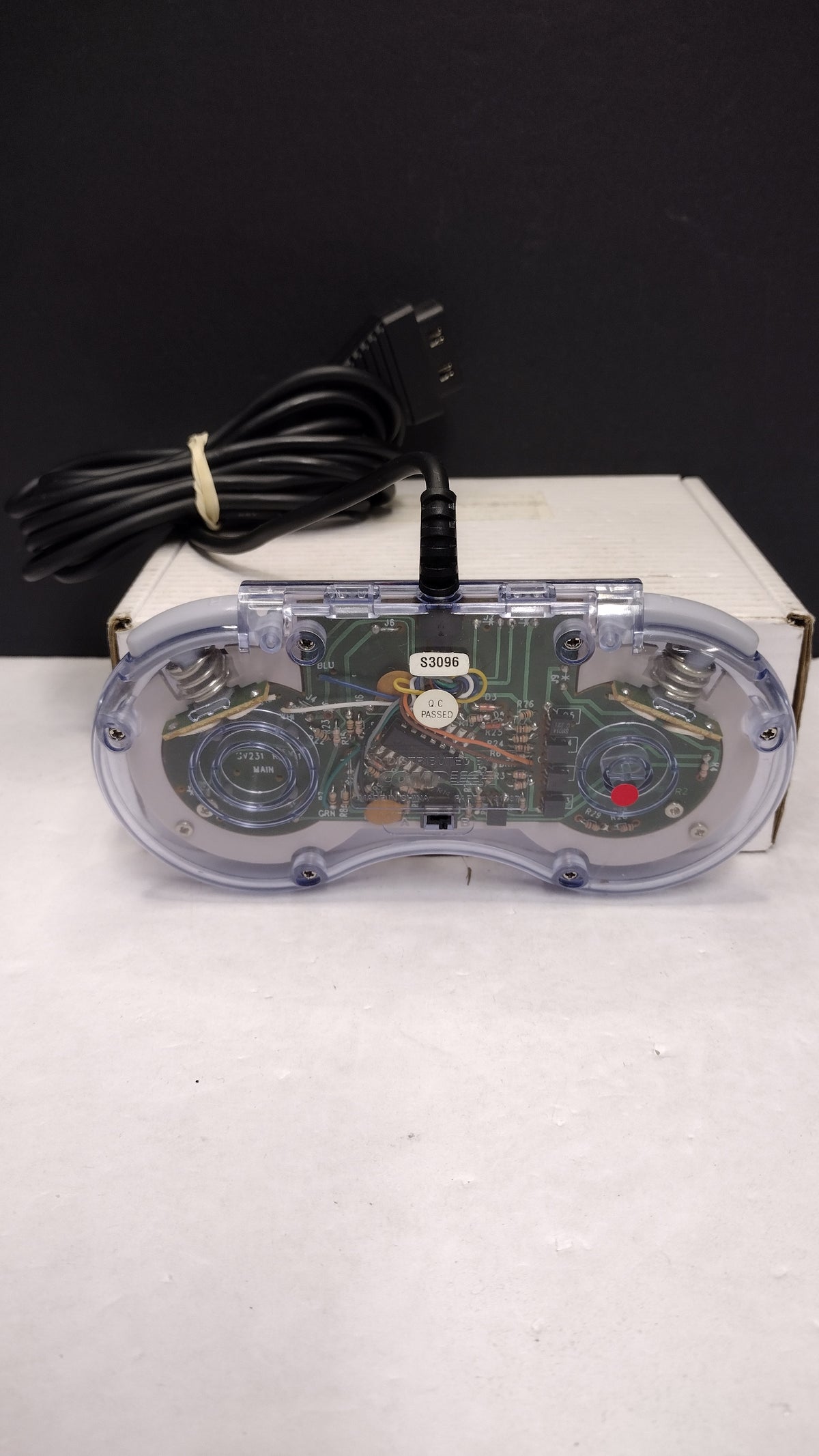 CompUSA Battle Gear- Wired Clear PC Controller Model 131737- Tested