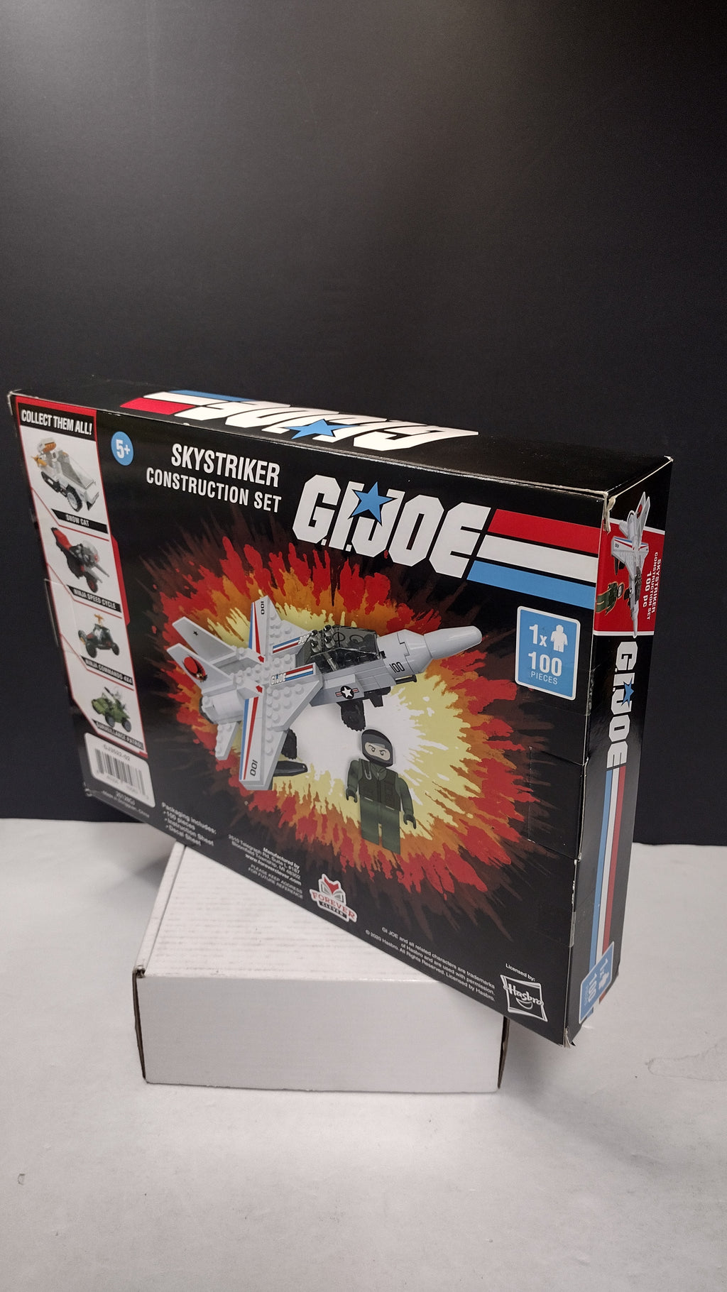 G.I. Joe Hasbro Skystriker Construction Block Set (Model GJ3522-02) NIB – Sealed & Complete (Front Corner Sticker Damage)