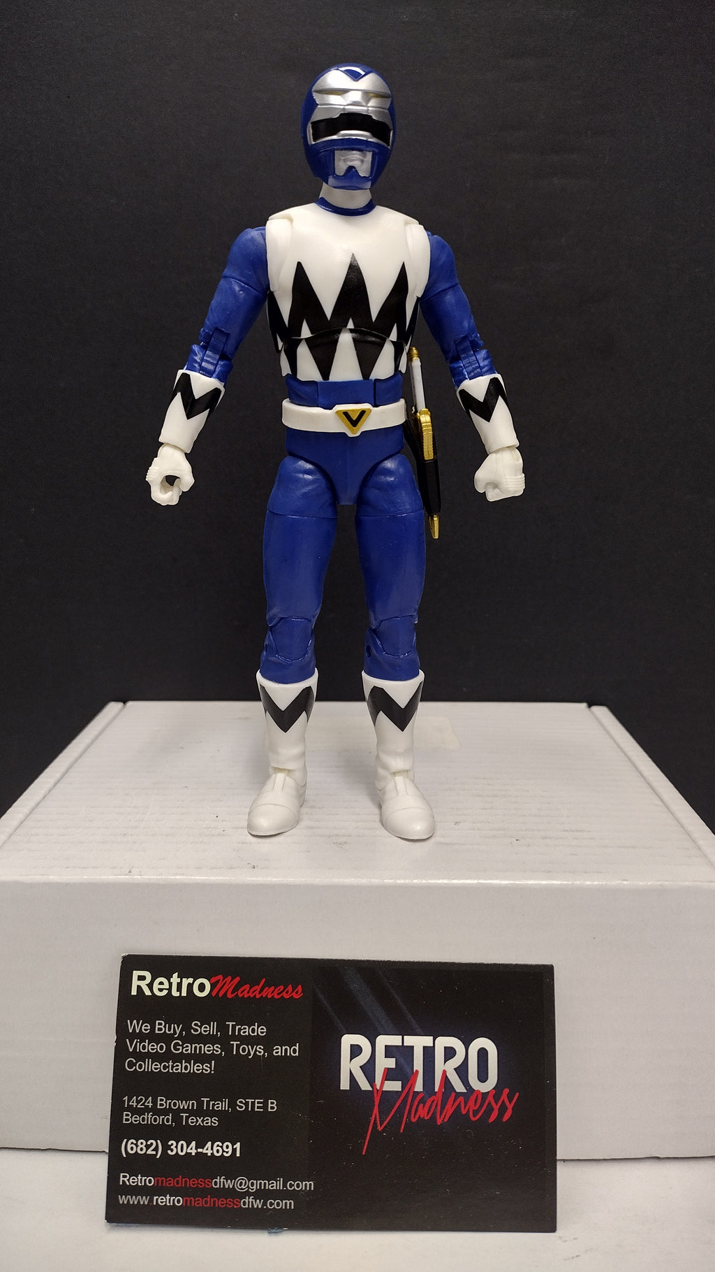 Power Rangers Lightning Collection: Lost Galaxy Blue Ranger 6-Inch Action Figure • Loose & Incomplete (Hasbro)