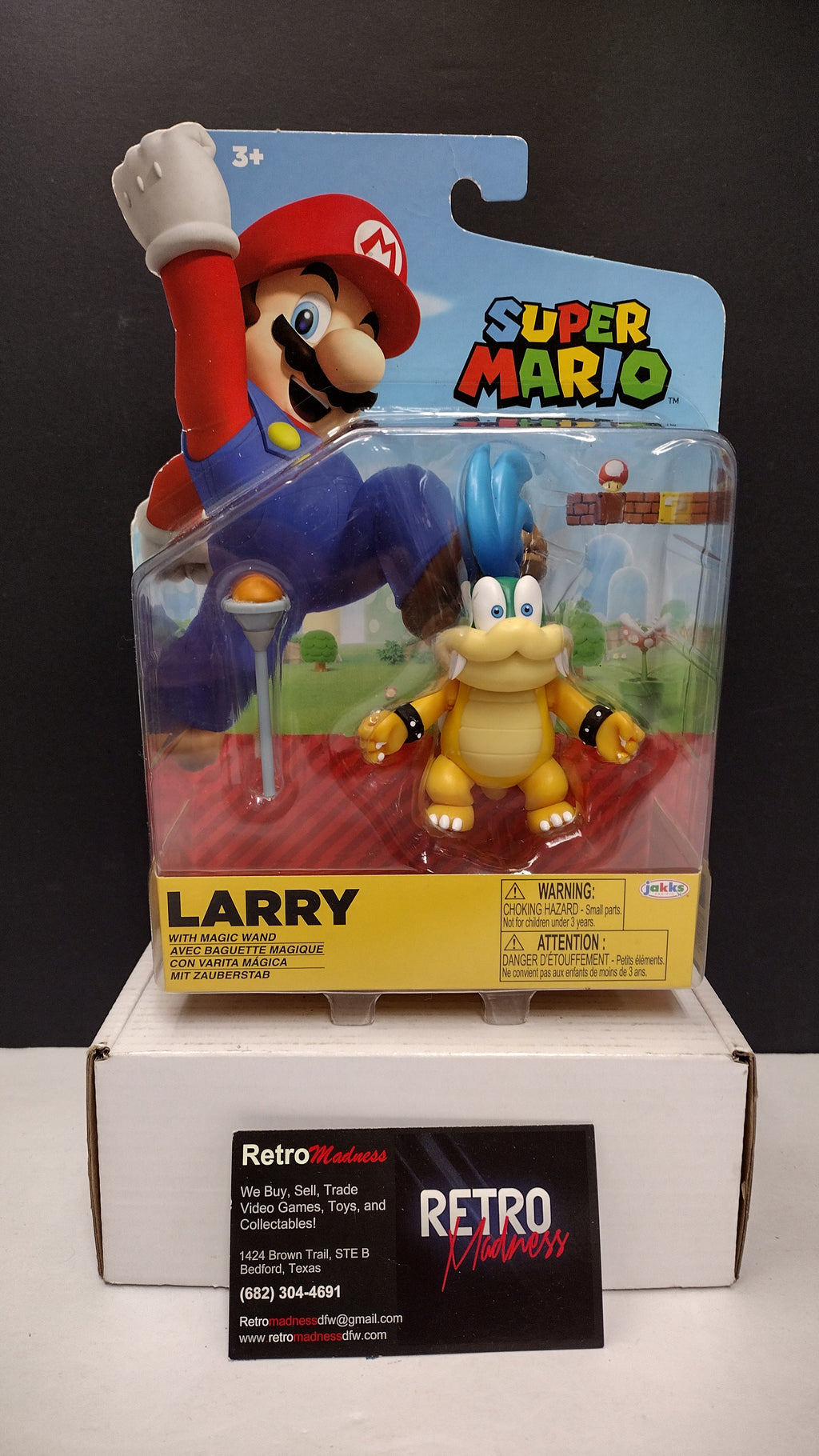 JAKKS Pacific World of Nintendo 4" Larry Koopa Action Figure with Wand
