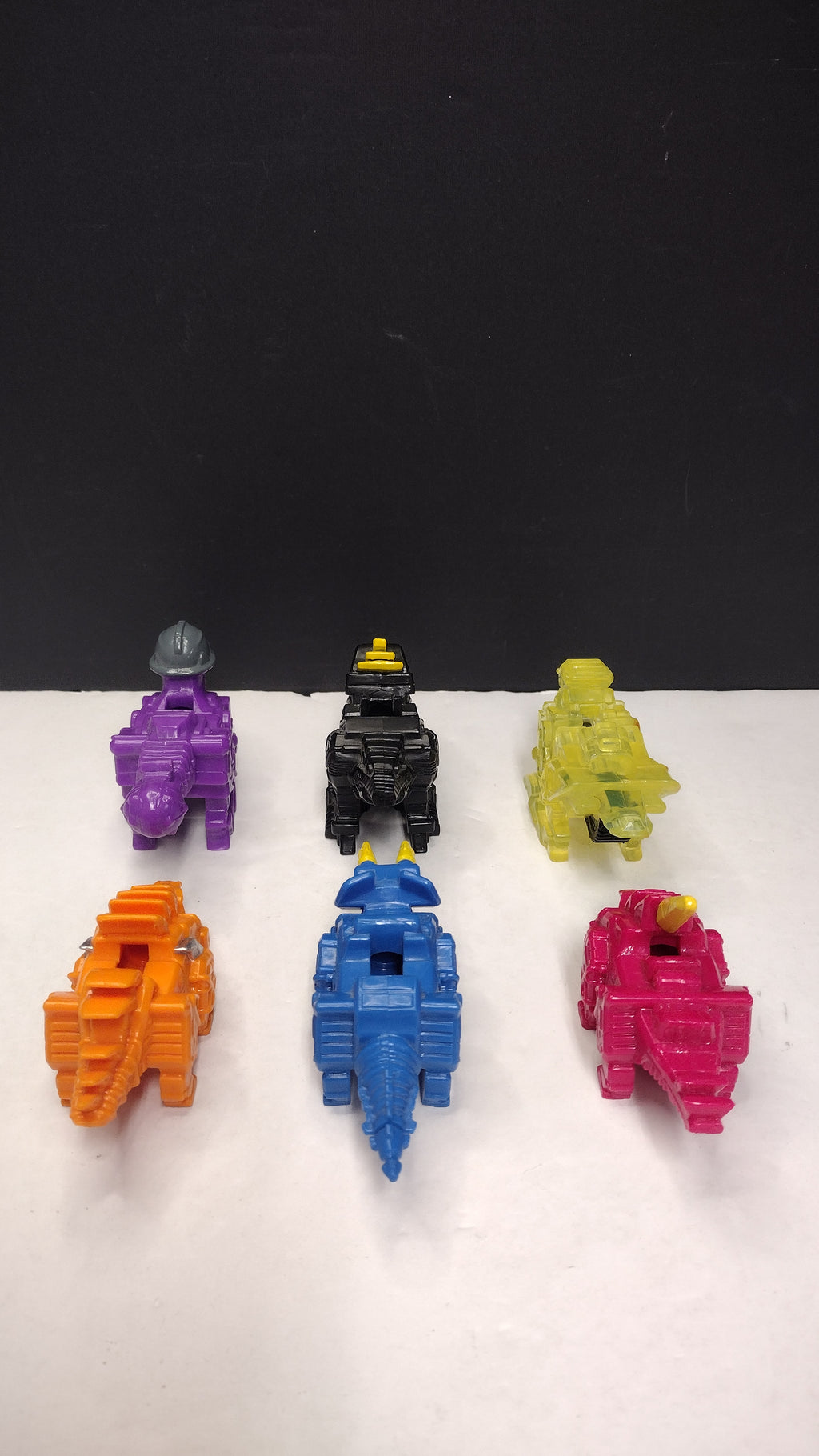 Lot of 6 Power Rangers Dino Charge Dinosaur Attachments (Bandai 2015/2016 - Dinosaur Figures Only / No Charger Batteries - Excellent Condition)
