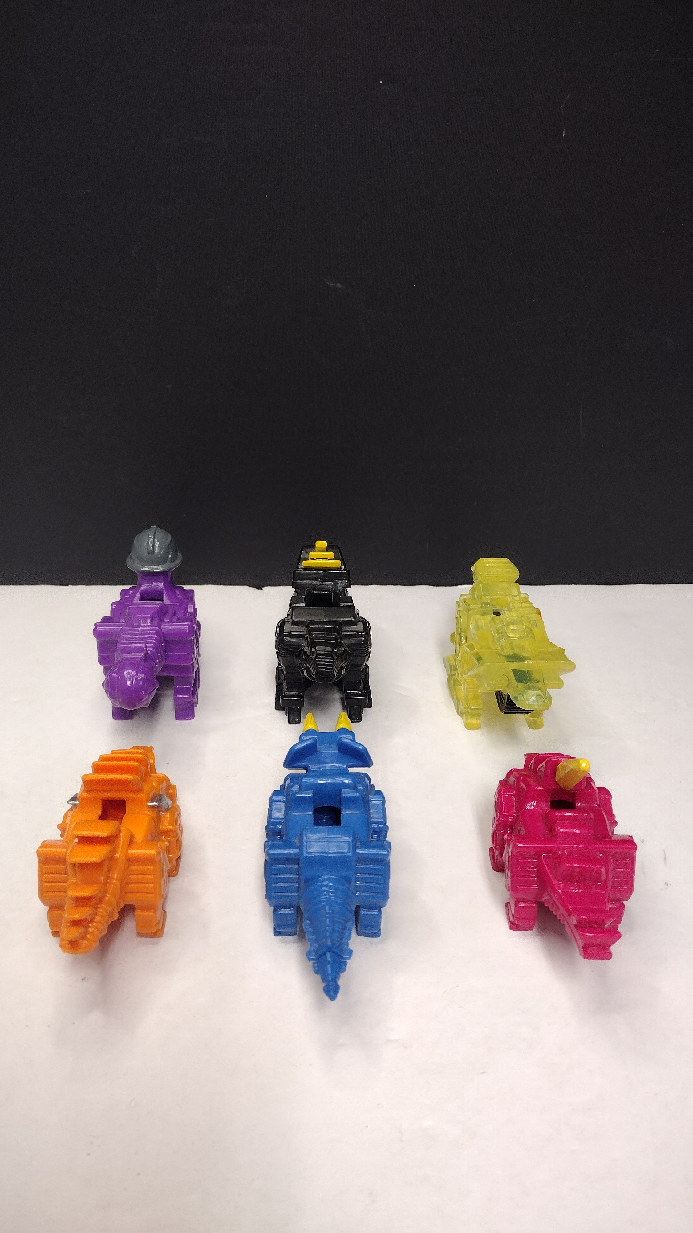 Lot of 6 Power Rangers Dino Charge Dinosaur Attachments (Bandai 2015/2016 - Dinosaur Figures Only / No Charger Batteries - Excellent Condition)