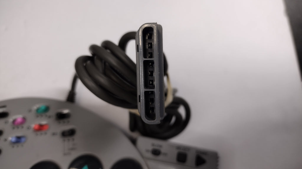 ASCII Fighter Stick V Controller PS1 PS2 ASC-0501J Arcade Joystick - Tested