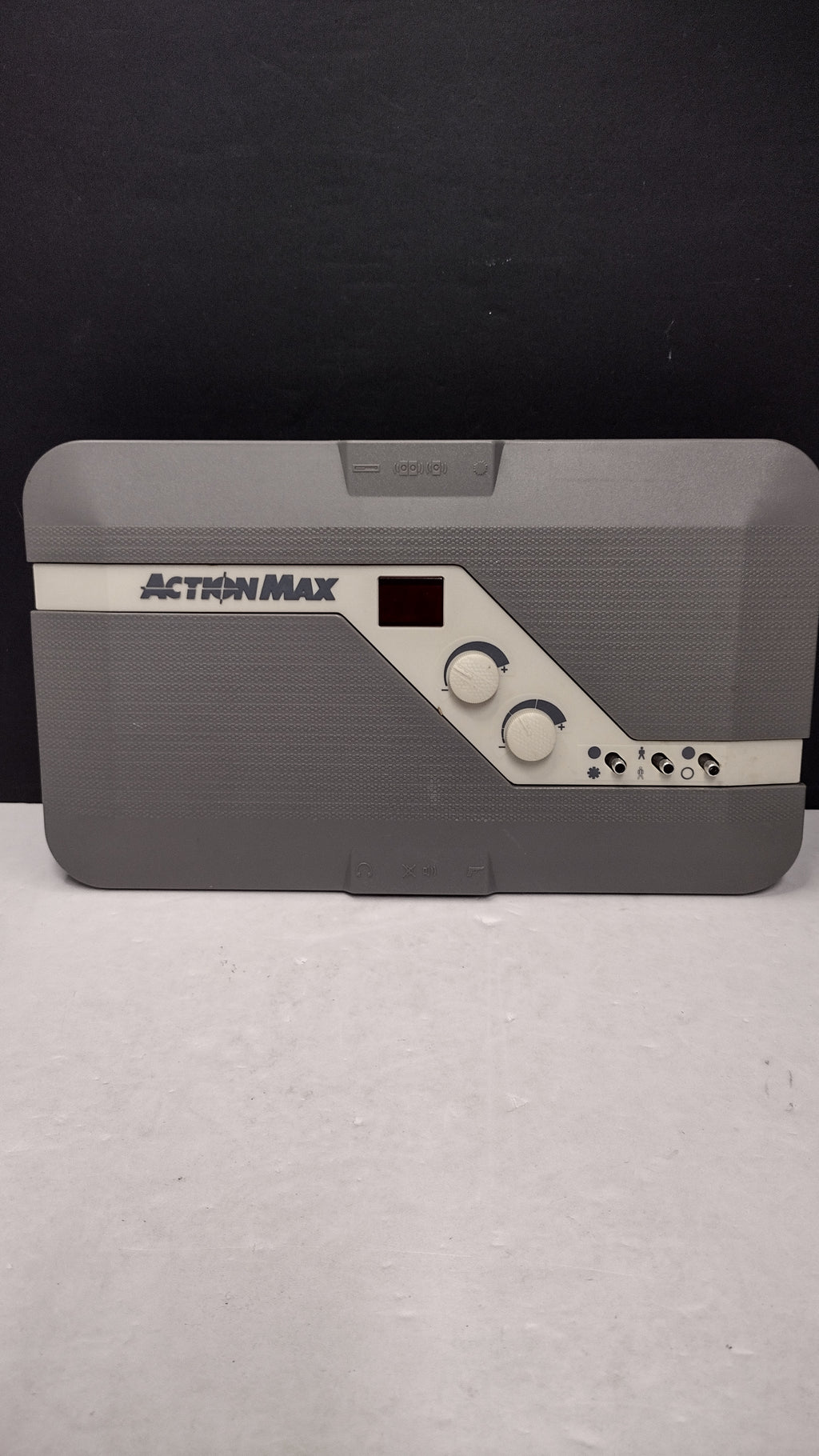 Vintage Action Max AM-1000 NTSC VHS Gaming System Lot - Console, Light Gun, Sensor & 3 Games - Untested