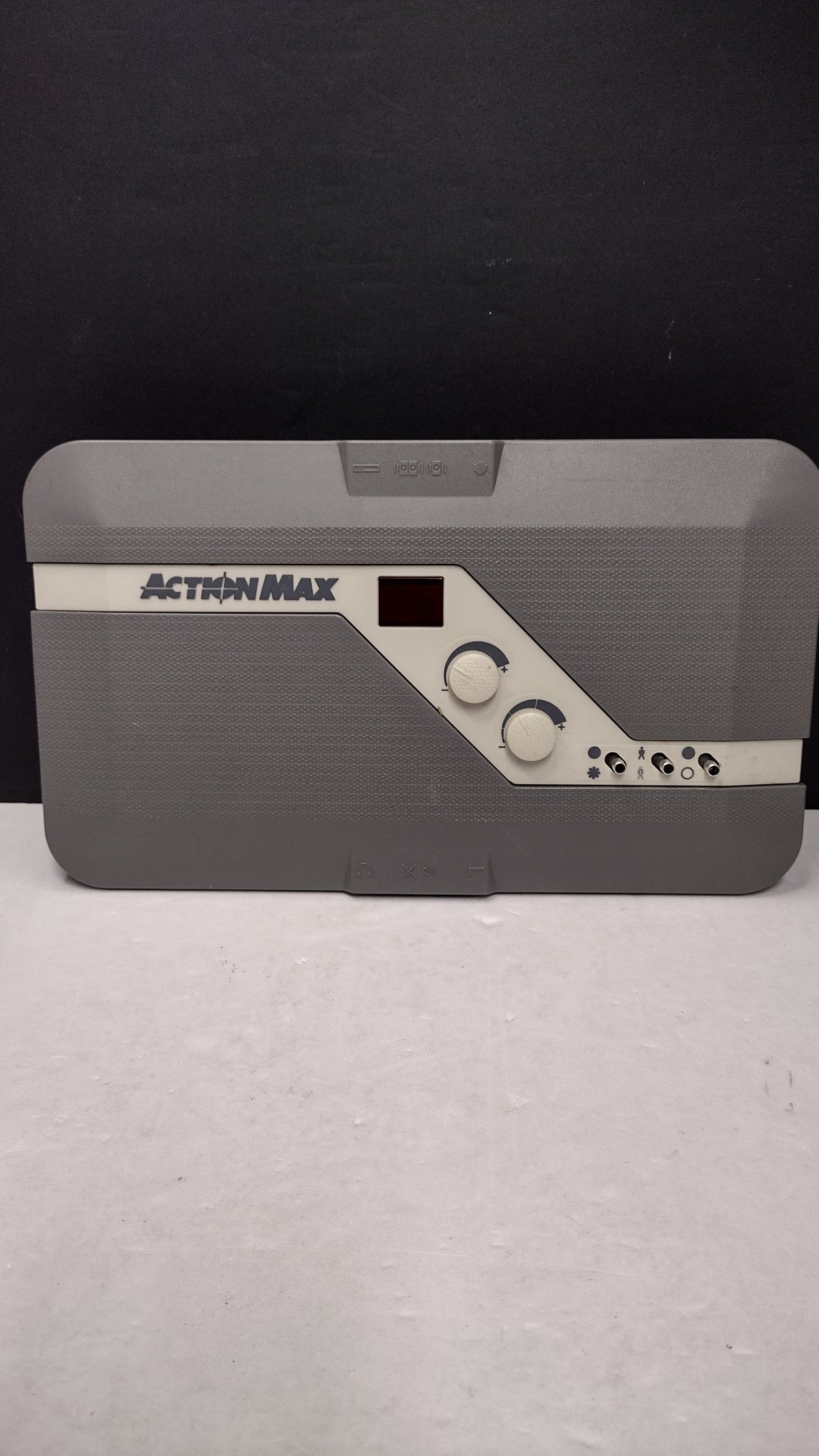 Vintage Action Max AM-1000 NTSC VHS Gaming System Lot - Console, Light Gun, Sensor & 3 Games - Untested