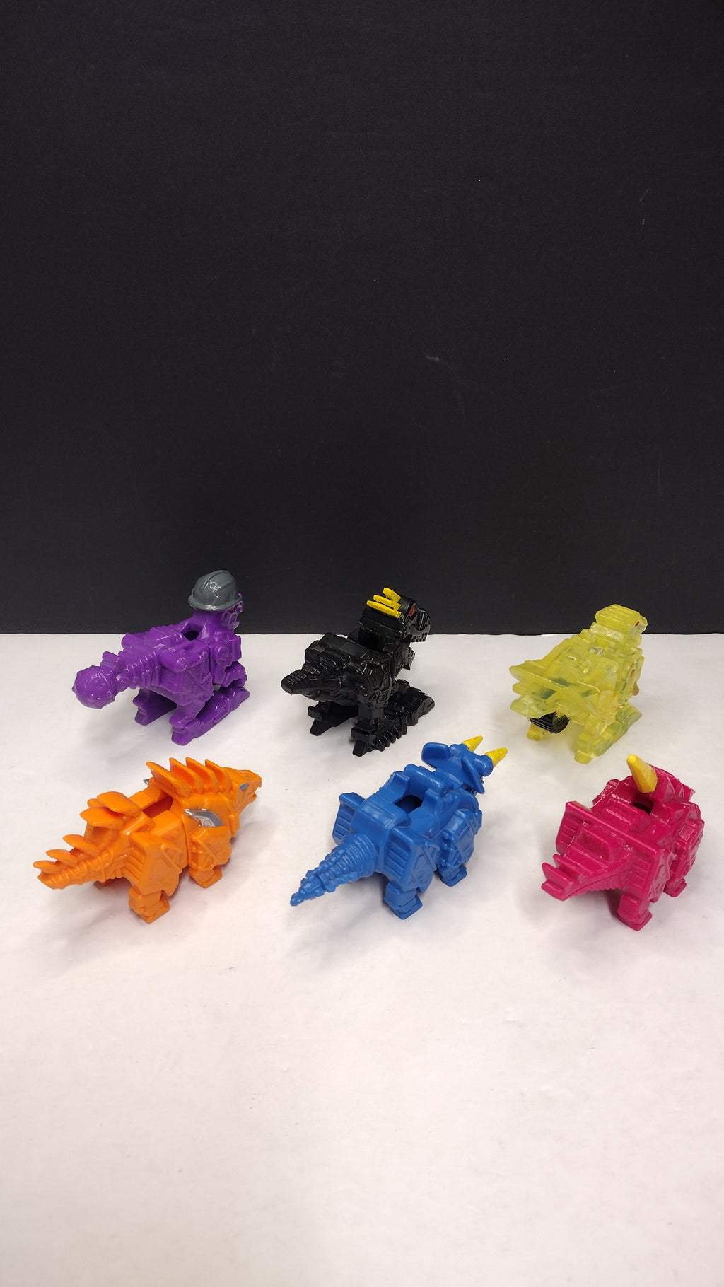 Lot of 6 Power Rangers Dino Charge Dinosaur Attachments (Bandai 2015/2016 - Dinosaur Figures Only / No Charger Batteries - Excellent Condition)