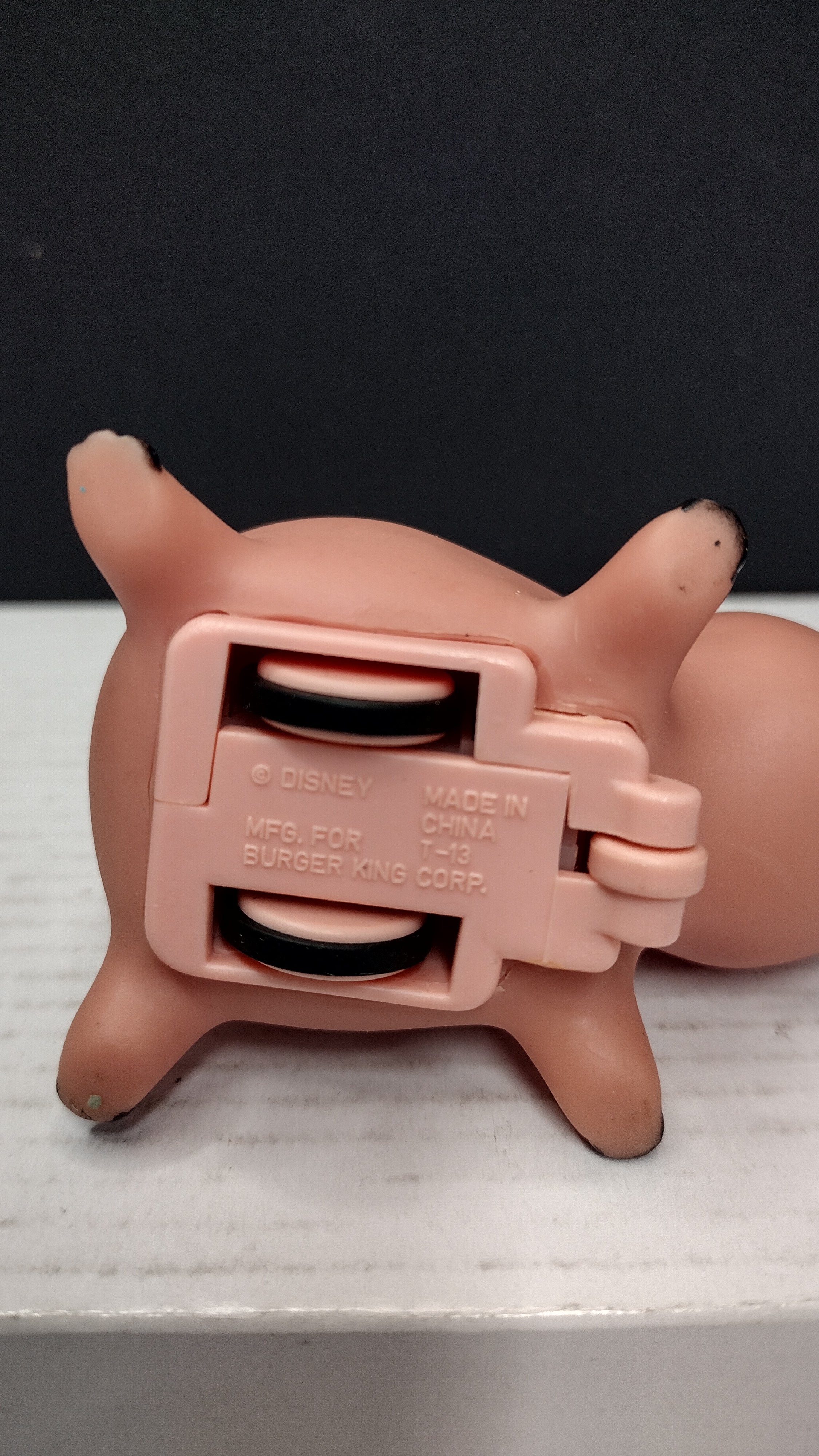Vintage 1995 Disney Pixar Toy Story Hamm the Piggy Bank Burger King Kids Club Figure (Loose)