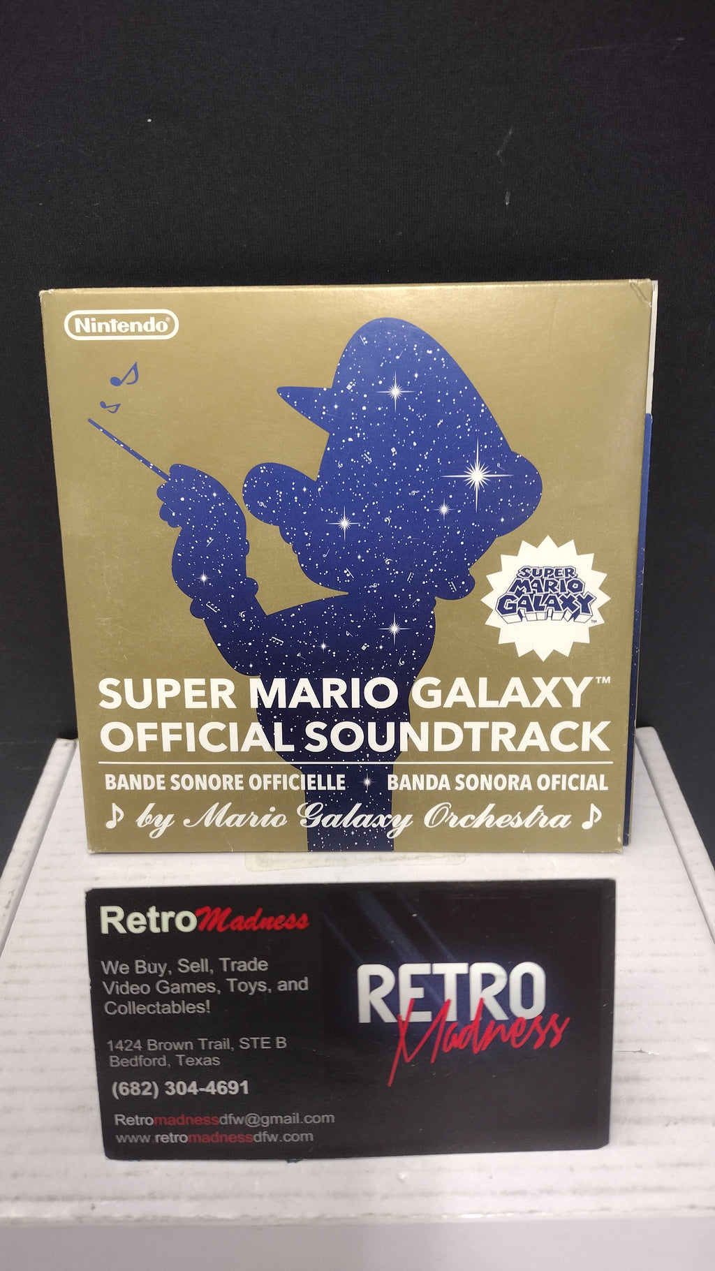 Super Mario Galaxy Soundtrack CD Nintendo 2007 with Cardboard Sleeve & Disc
