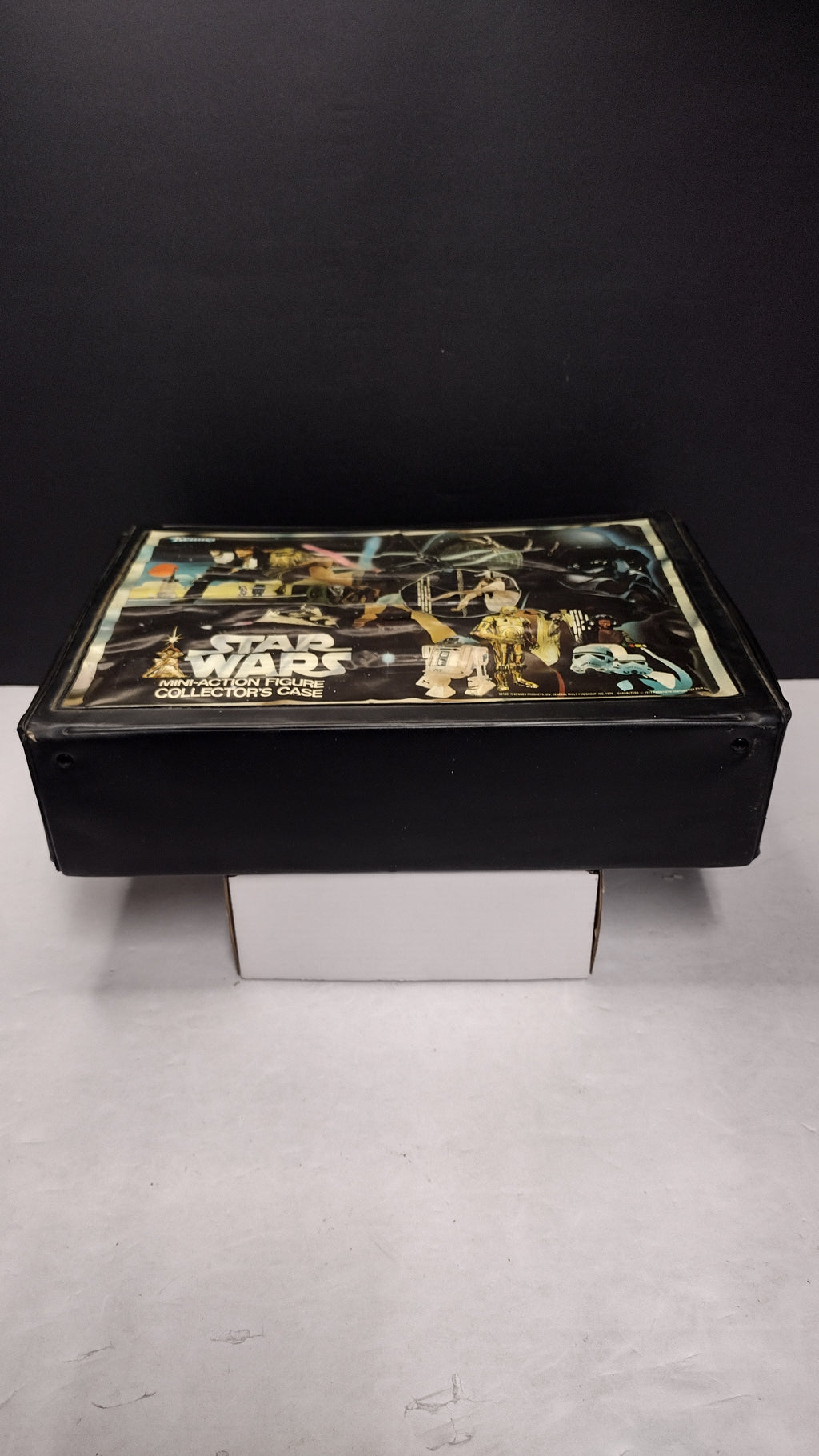 Vintage 1977 Kenner Star Wars Mini-Action Figure Collector's Case (Loose / Vinyl Case with Both Trays)