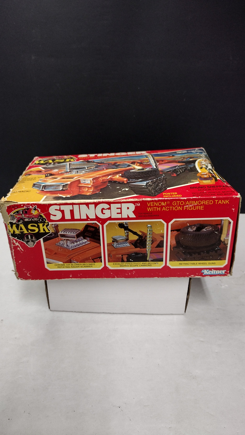Vintage 1985 Kenner M.A.S.K. Series 1 Stinger Pontiac GTO w/ Original Box & Instructions (Incomplete / Parts Lot)