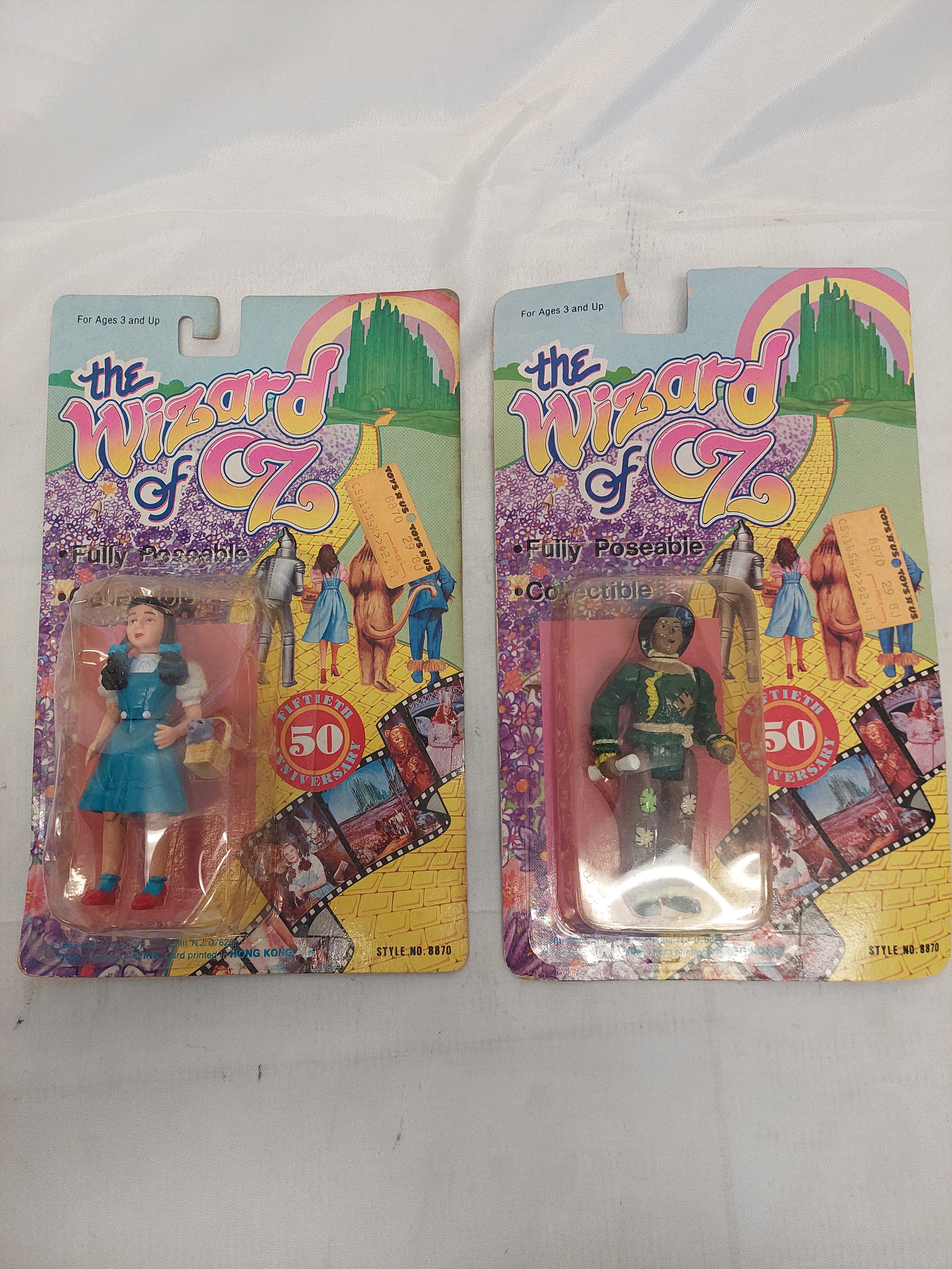 Vintage The Wizard of Oz Dorothy and Scarecrow 50th Anniversary Figures Lot