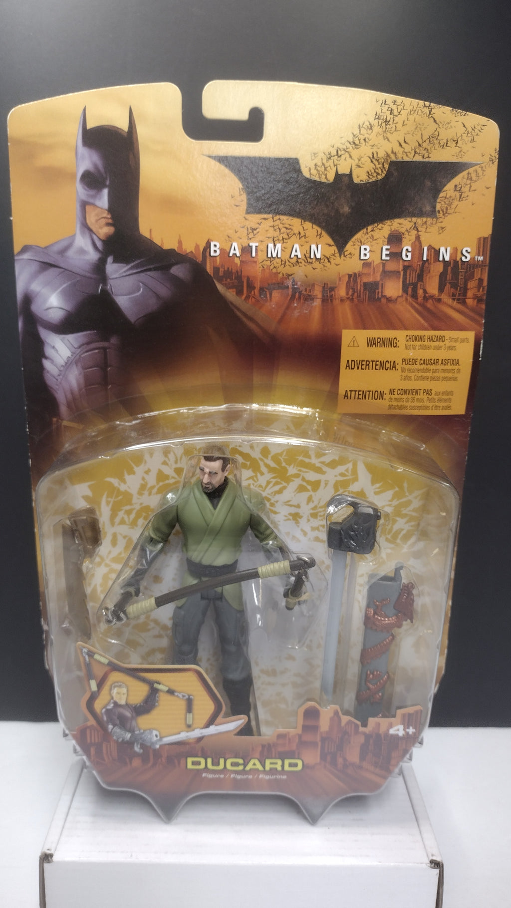 Mattel Batman Begins Henri Ducard Figure (Green Shirt) Carded Sealed