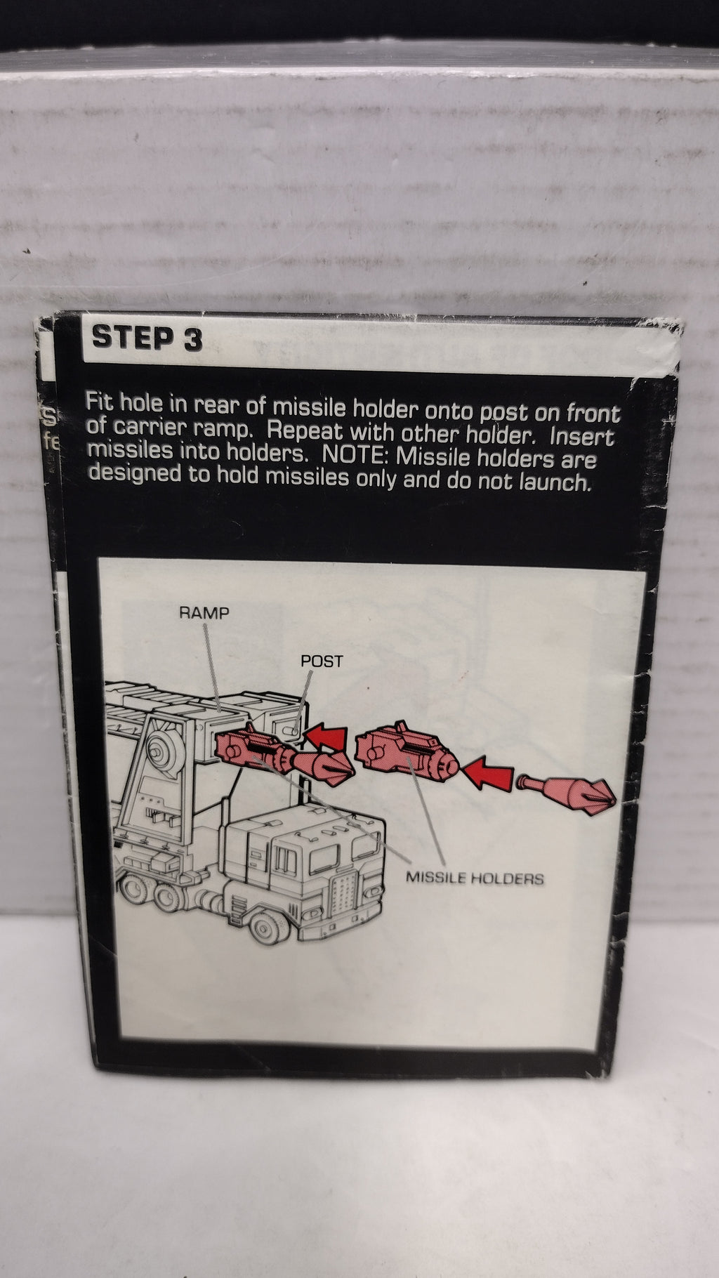 Vintage 1985 Original G1 Transformers Ultra Magnus - Instruction Booklet