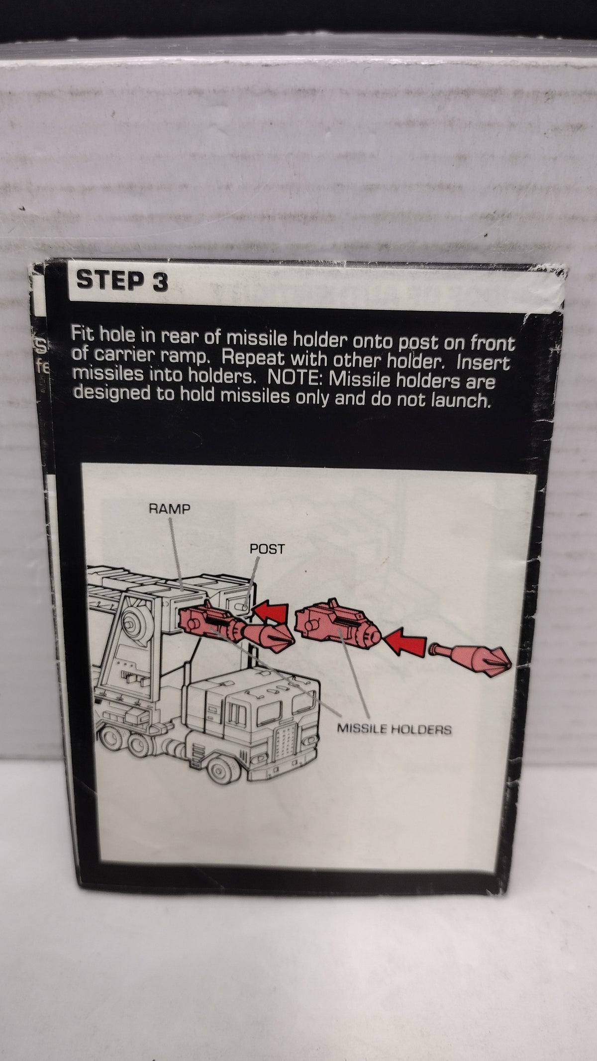 Vintage 1985 Original G1 Transformers Ultra Magnus - Instruction Booklet