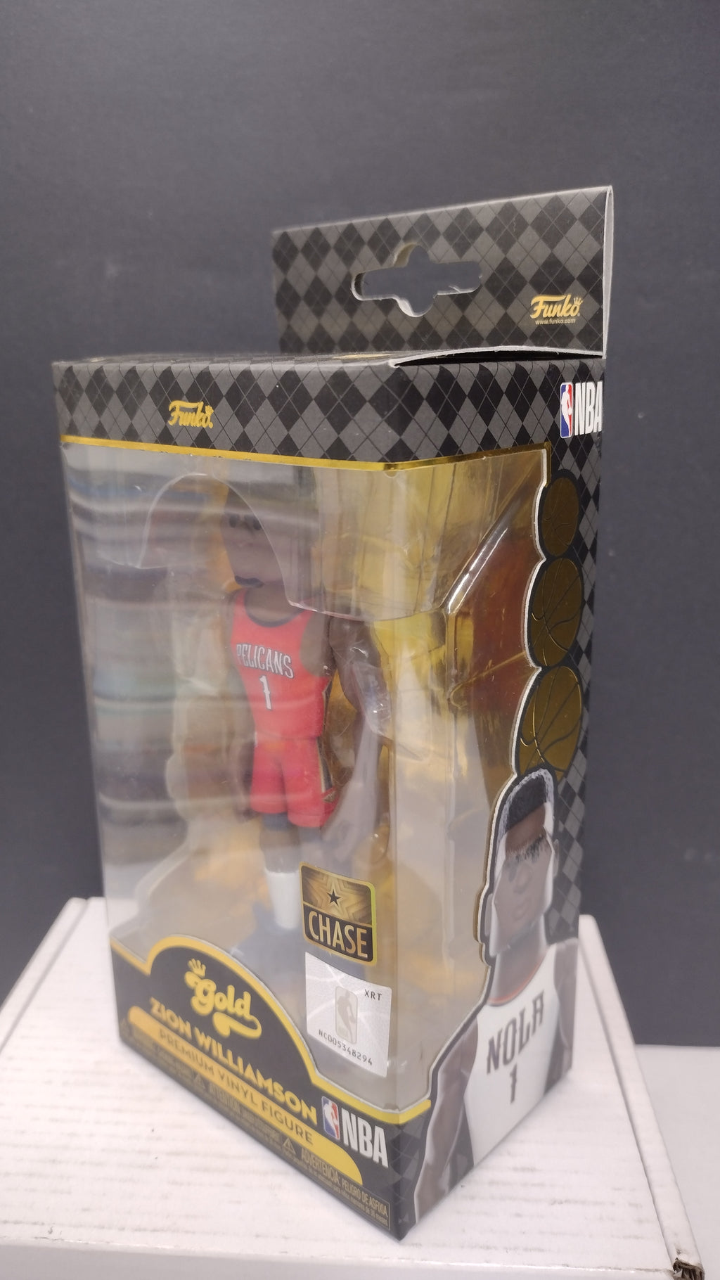 Funko GOLD Zion Williamson New Orleans Pelicans CHASE Variant Premium Vinyl Figure NIB