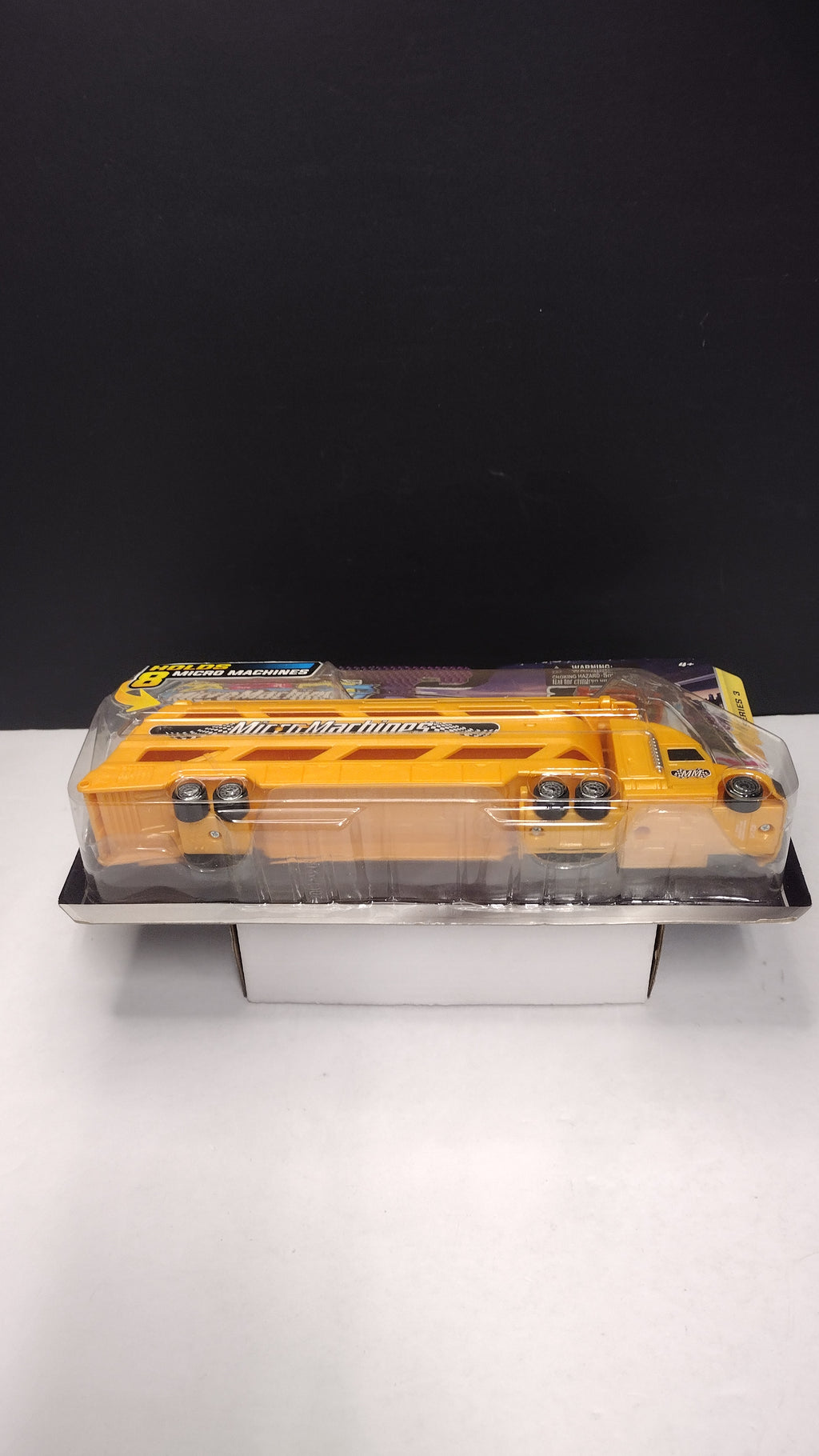 Micro Machines Orange Mini Vehicle Hauler Playset with Exclusive Vehicle (Jazwares / Hasbro 2020 - Sealed on Card / Great Condition)