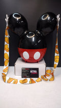 Disney Parks Mickey Mouse Balloon Popcorn Bucket Black Ears Red Pants Used