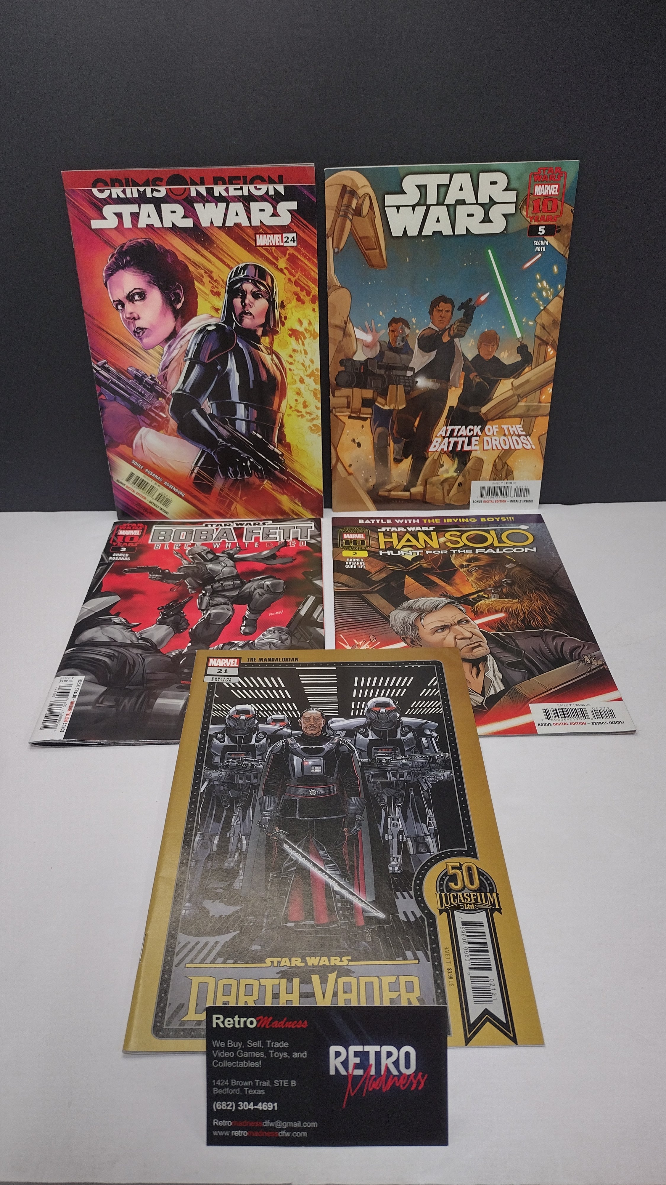 Star Wars Modern Era Lot – 5 Book Set - Lot E (Brand New / Unread)