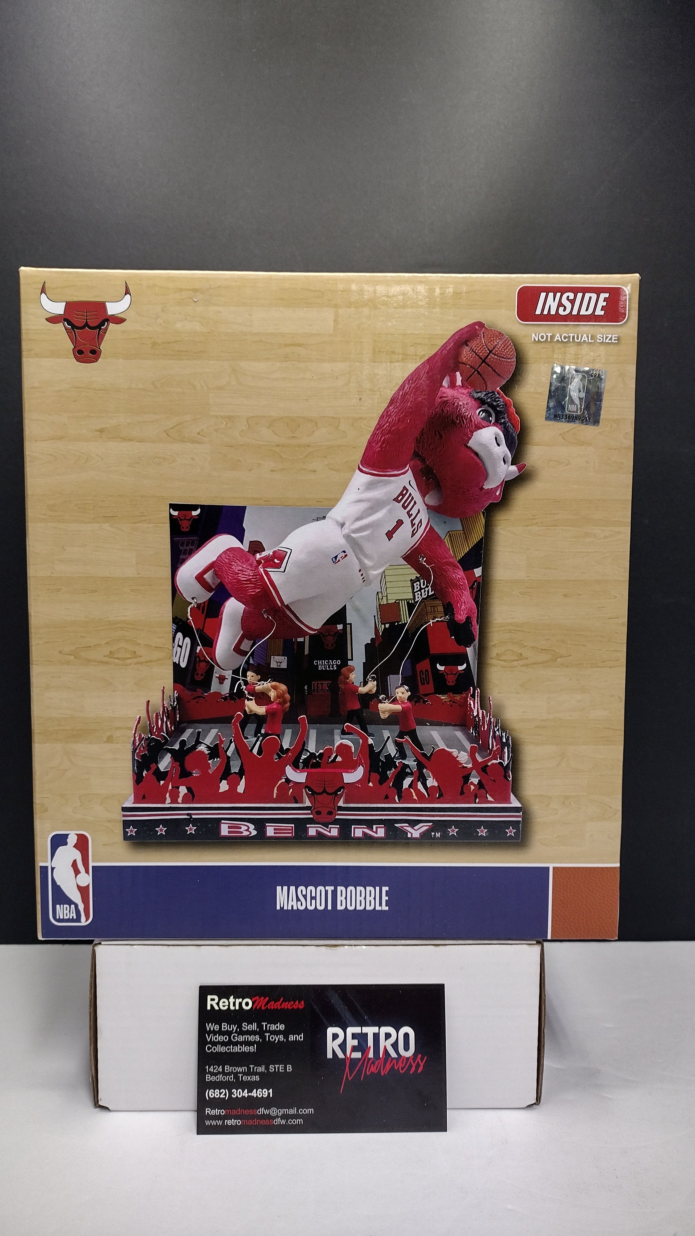Benny The Bull Chicago Bulls Thanksgiving Mascot Bobblehead NBA Basketball