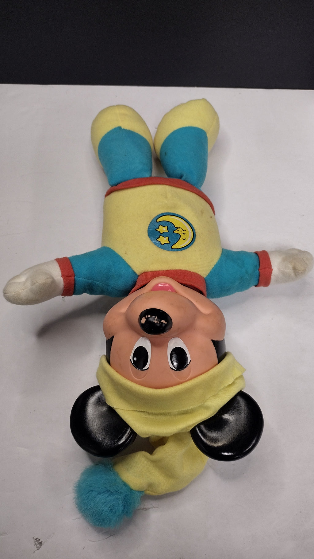 Vintage Mattel Disney Mickey Mouse Hug & Glow Light Up Plush Boxed