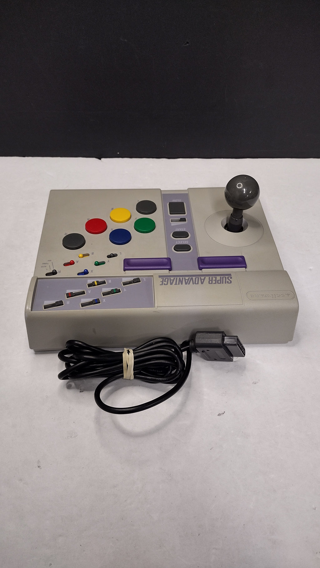 AsciiWare Super Advantage Joystick Controller SNES- Model 4910- OEM Tested