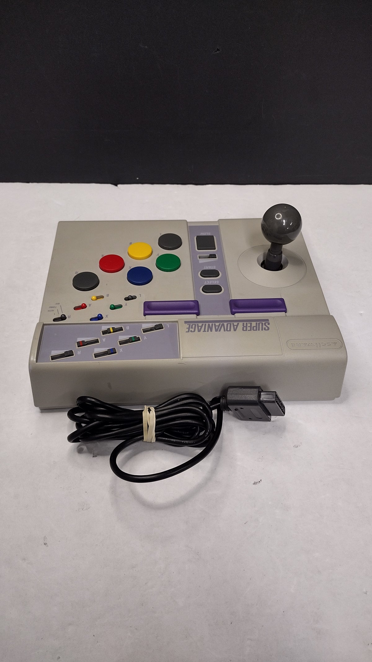 AsciiWare Super Advantage Joystick Controller SNES- Model 4910- OEM Tested