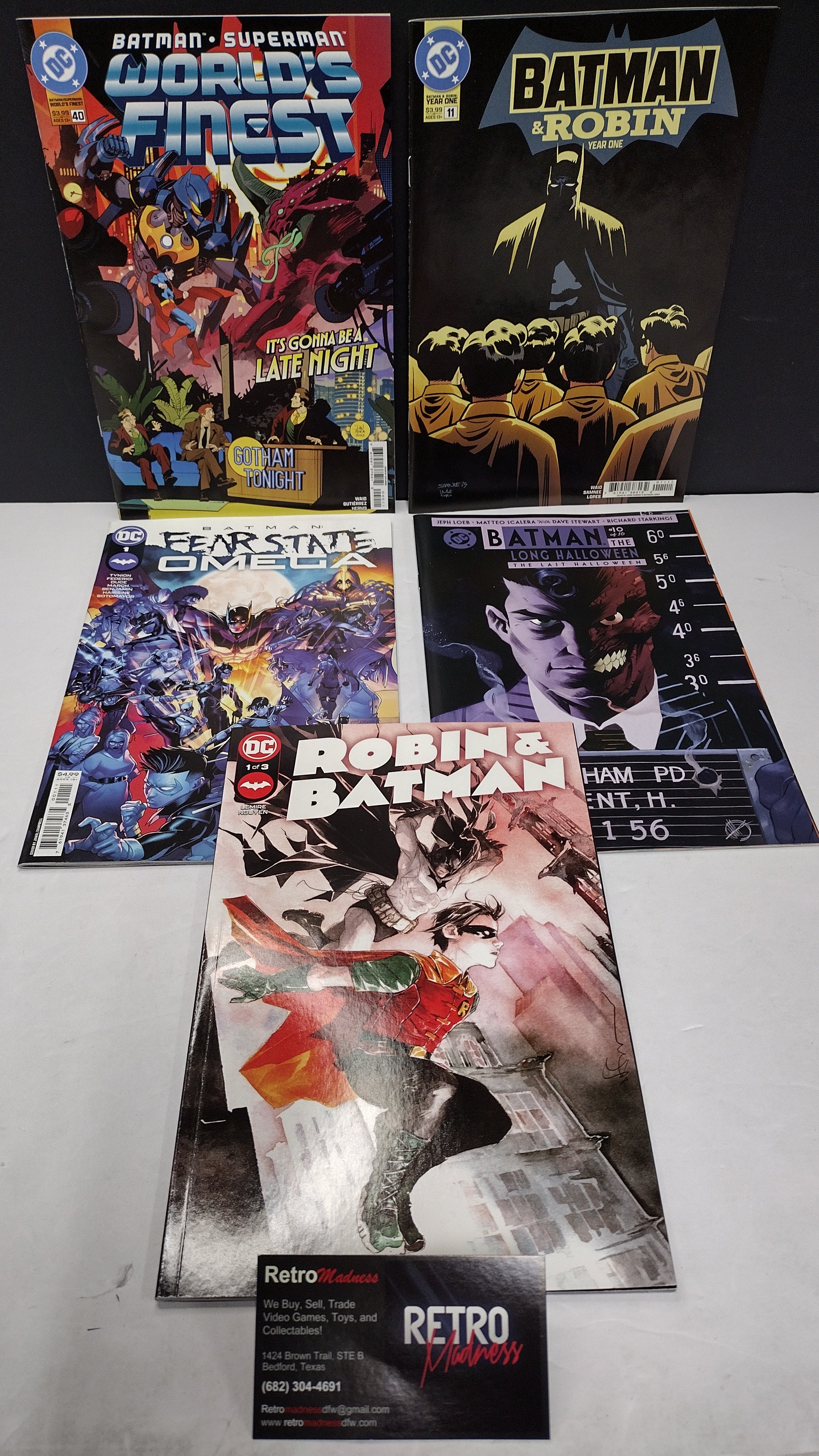 DC Comics Modern Era Lot – 5 Book Set - Lot K (Brand New / Unread)