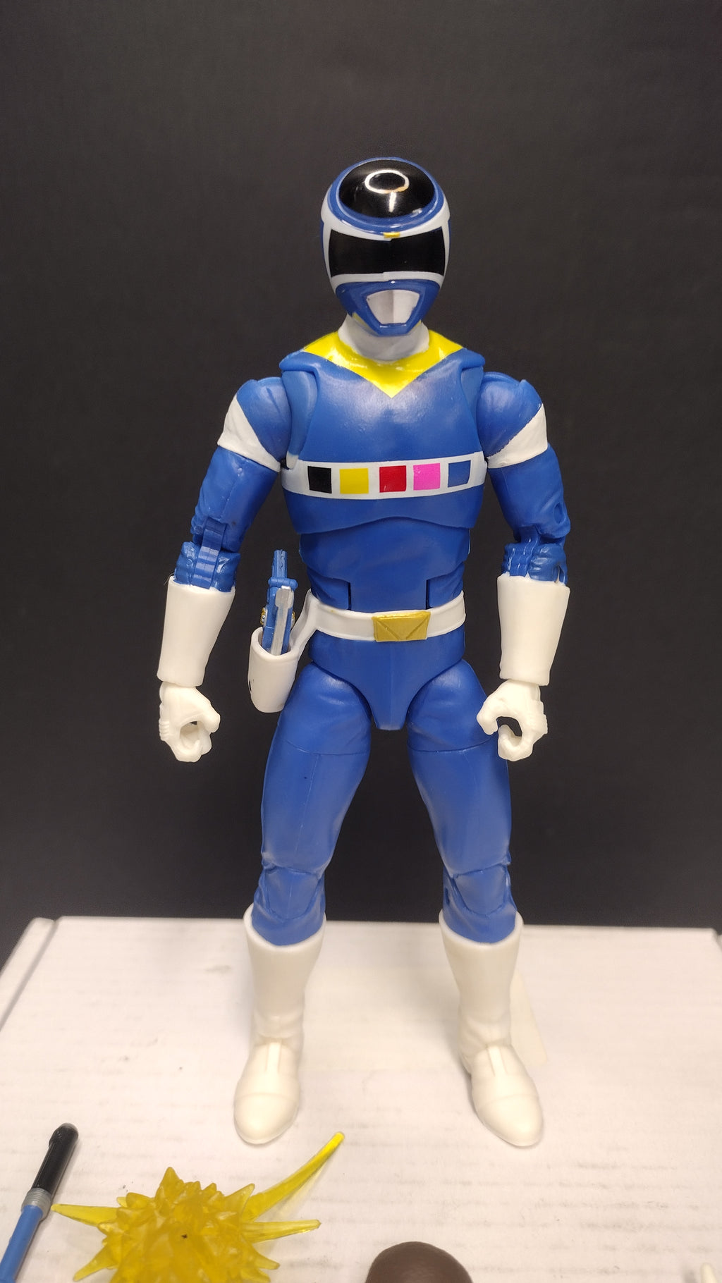 Power Rangers Lightning Collection: In Space Blue Ranger 6-Inch Action Figure • Loose & 100% Complete (Hasbro)