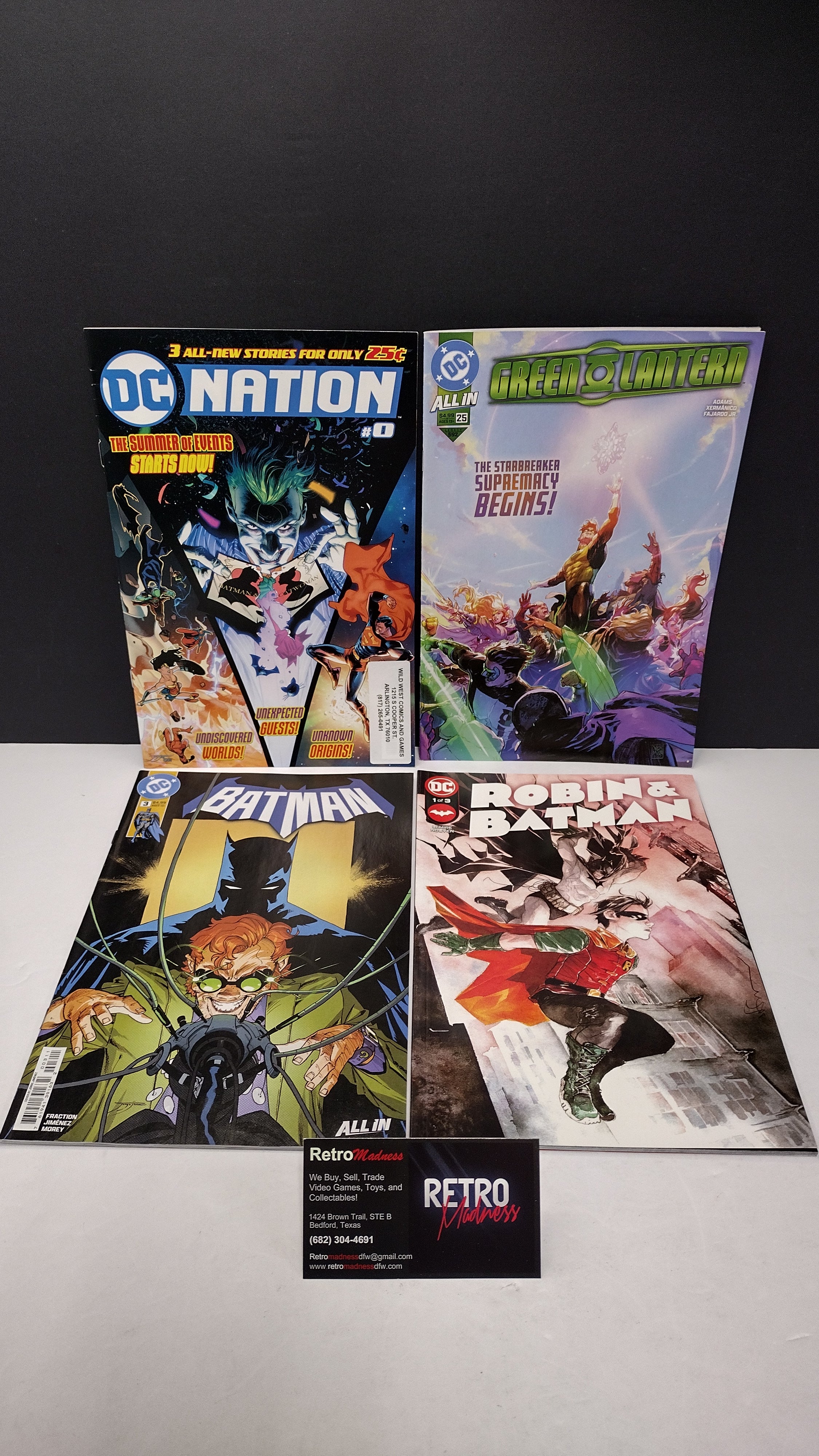 DC Comics Modern Era Lot – 4 Book Set - Lot F (Brand New / Unread)