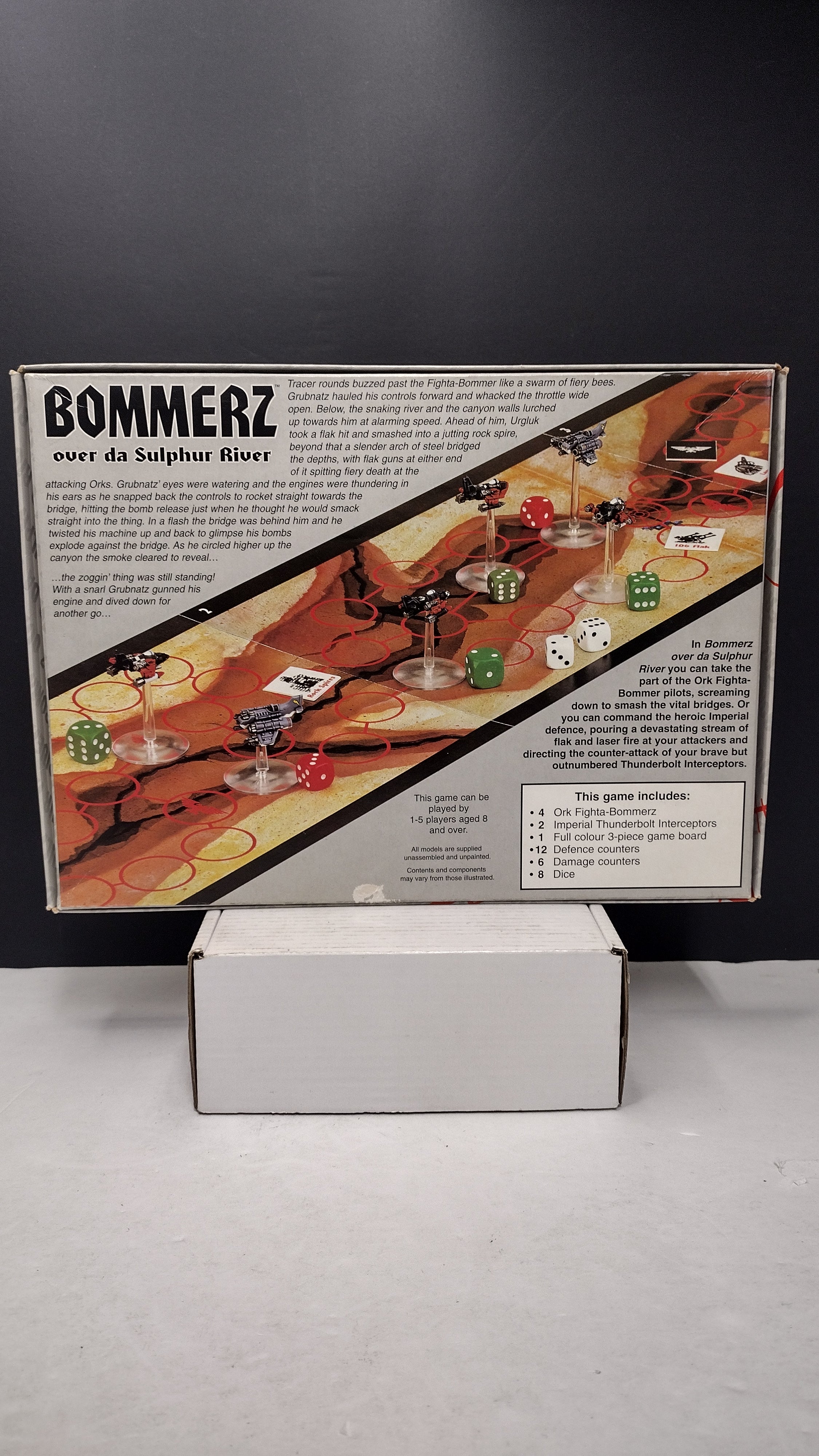 Vintage 1998 Games Workshop Bommerz Over Da Sulphur River Boxed Game (Warhammer Epic 40K - Almost Complete)