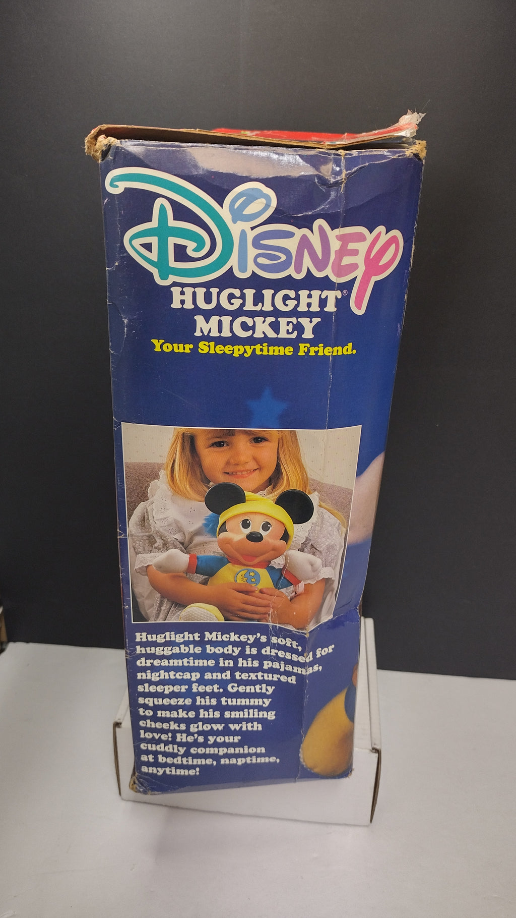 Vintage Mattel Disney Mickey Mouse Hug & Glow Light Up Plush Boxed
