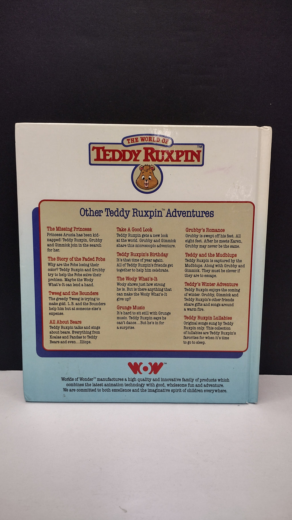 Vintage 1985 Teddy Ruxpin Hardcover 8-Book Storybook Lot (Worlds of Wonder) – Books Only, No Cassettes