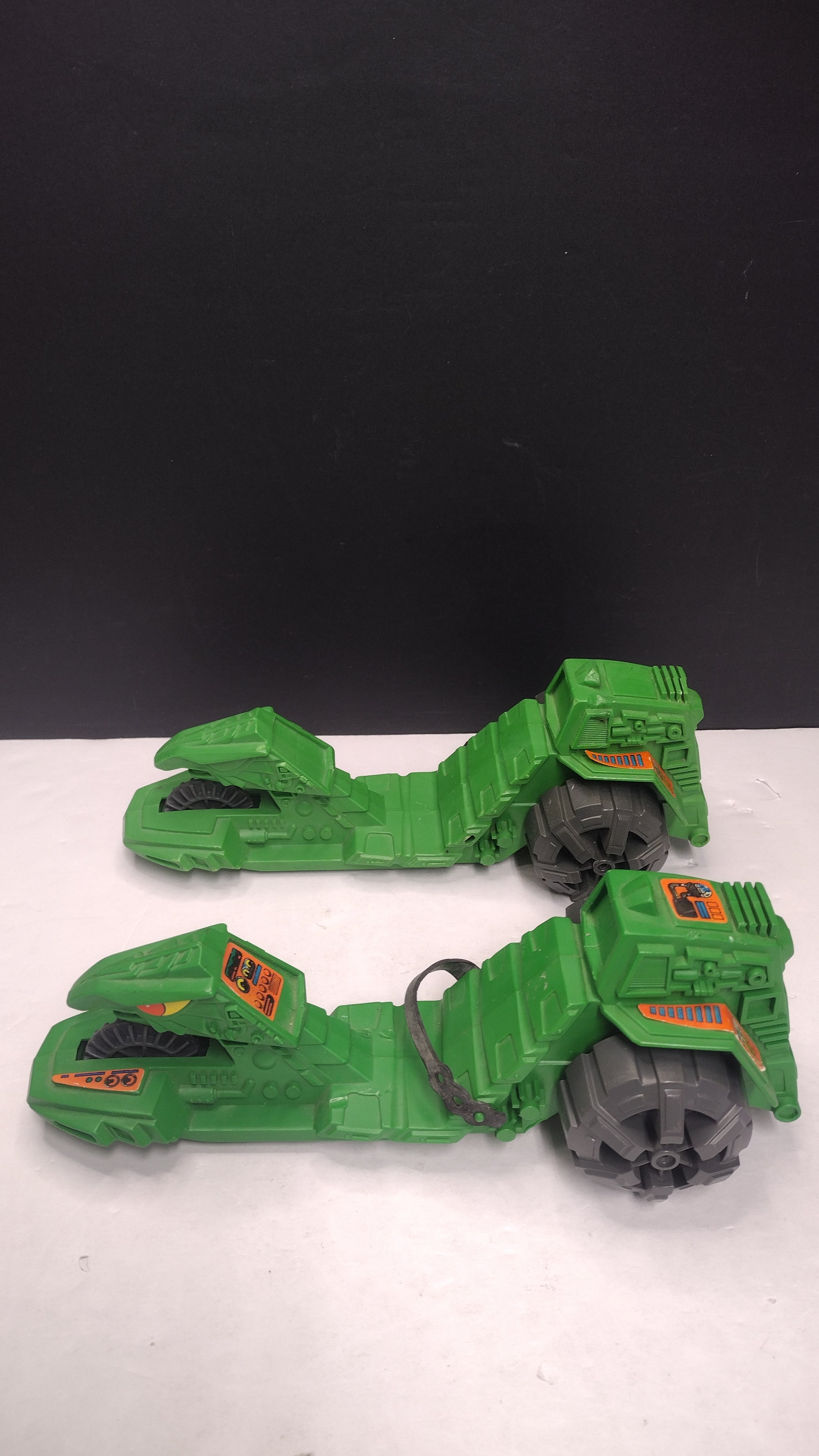Vintage 1983 He-Man Masters of the Universe MOTU Road Ripper Vehicles (Mattel - Lot of 2 / Incomplete / No Rip Cords)
