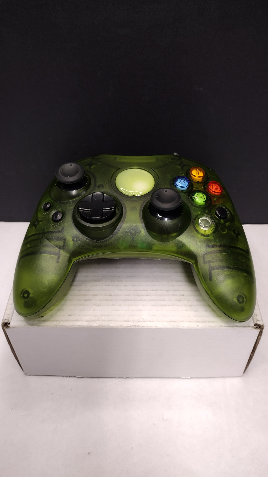 TTX Tech- Original Xbox- Wired Green Translucent Controller- Tested