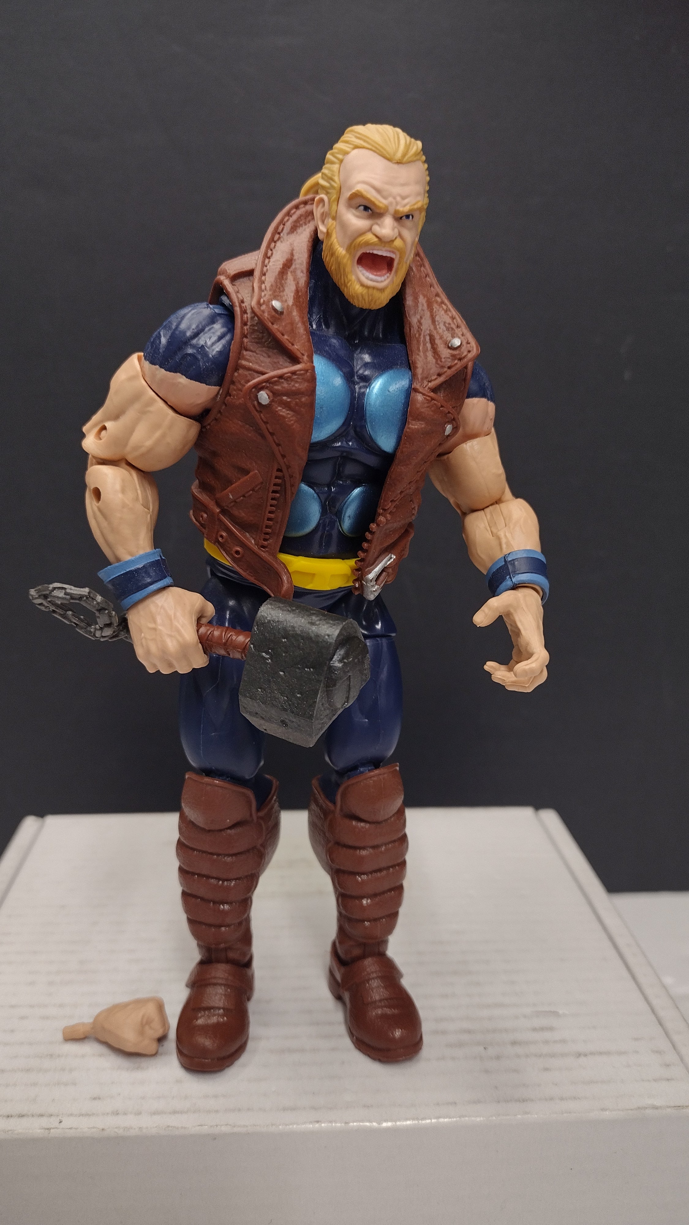 Marvel Legends Series Classic Comic Thunderstrike (Eric Masterson) 6-Inch Action Figure (Hasbro Joe Fixit Wave - Loose w/ Hammer & 1 Extra Hand)