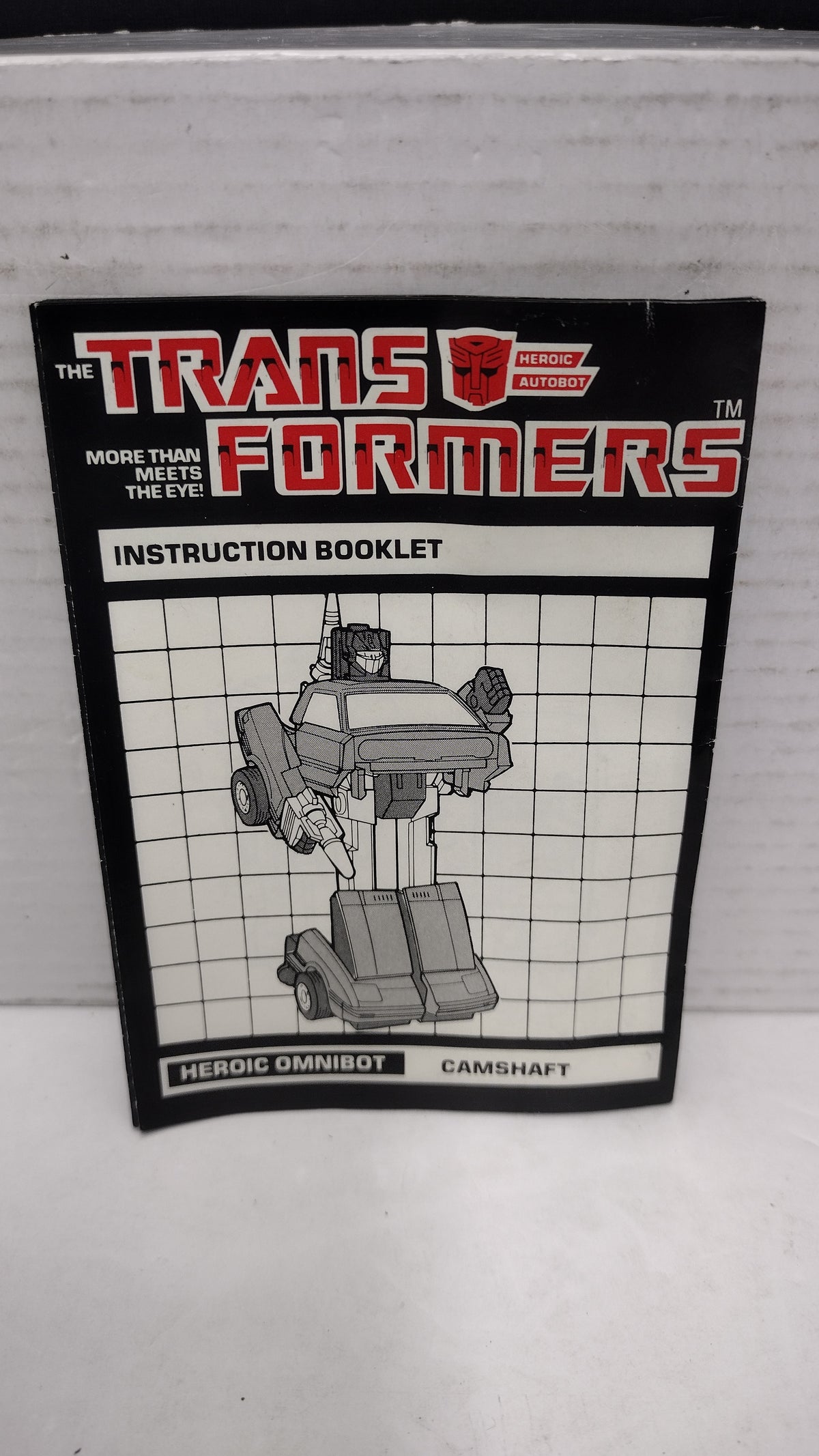 Vintage 1984 Original G1 Transformers Omnibot Camshaft - Instruction Booklet
