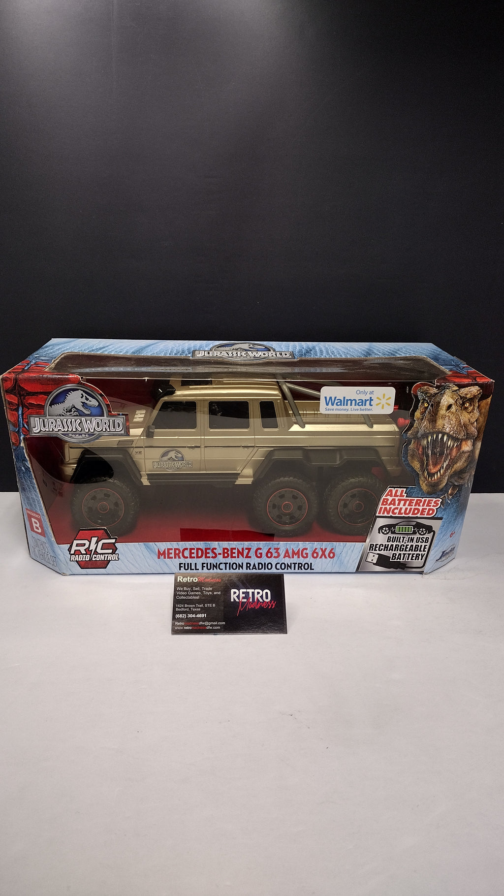 Jada Toys Jurassic World Mercedes-Benz G63 AMG 6x6 Die-Cast Truck (1:24 Scale) — RARE!