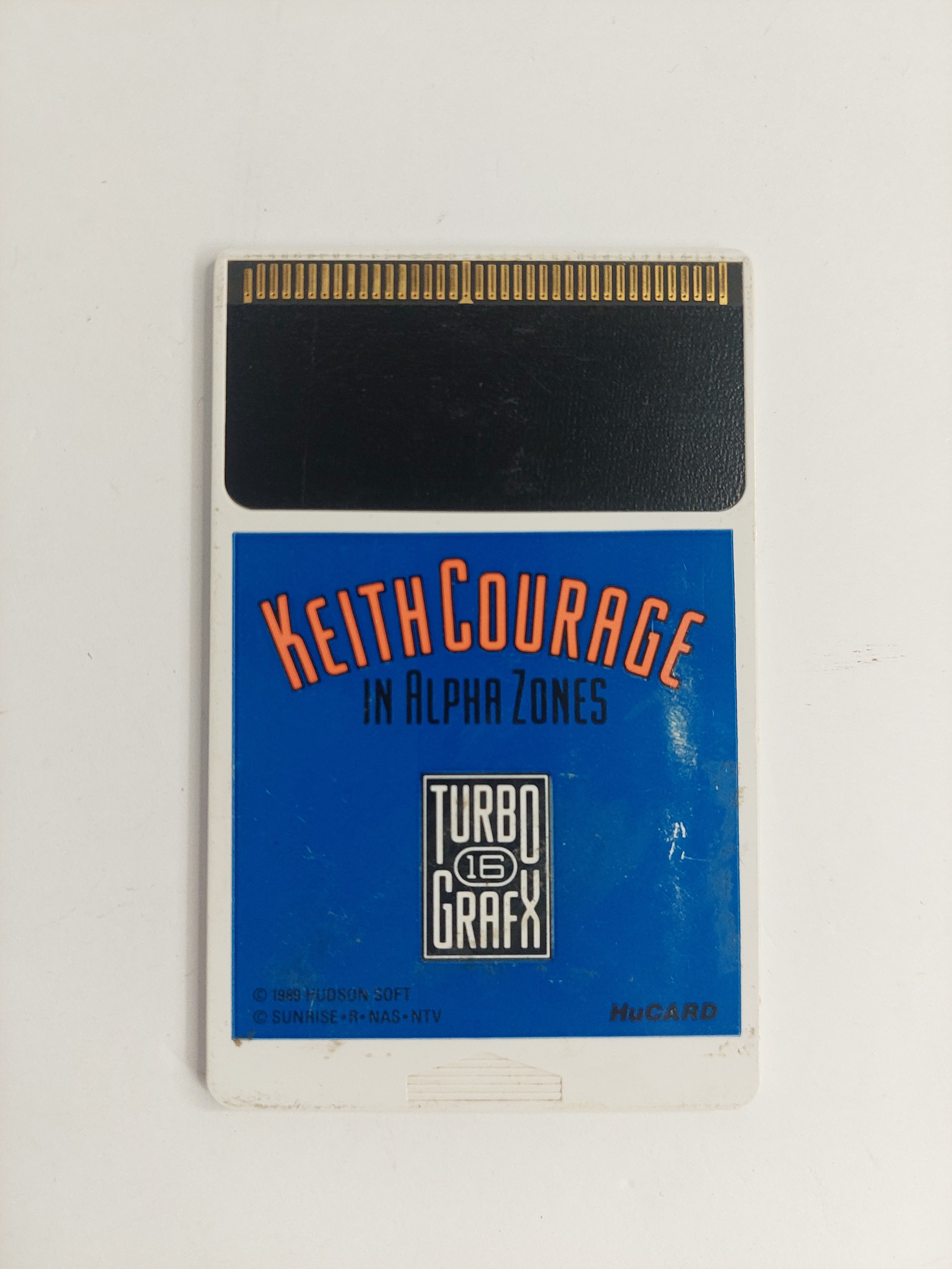 Turbo Grafx 16 Keith Courage in Alpha Zones Game HuCard