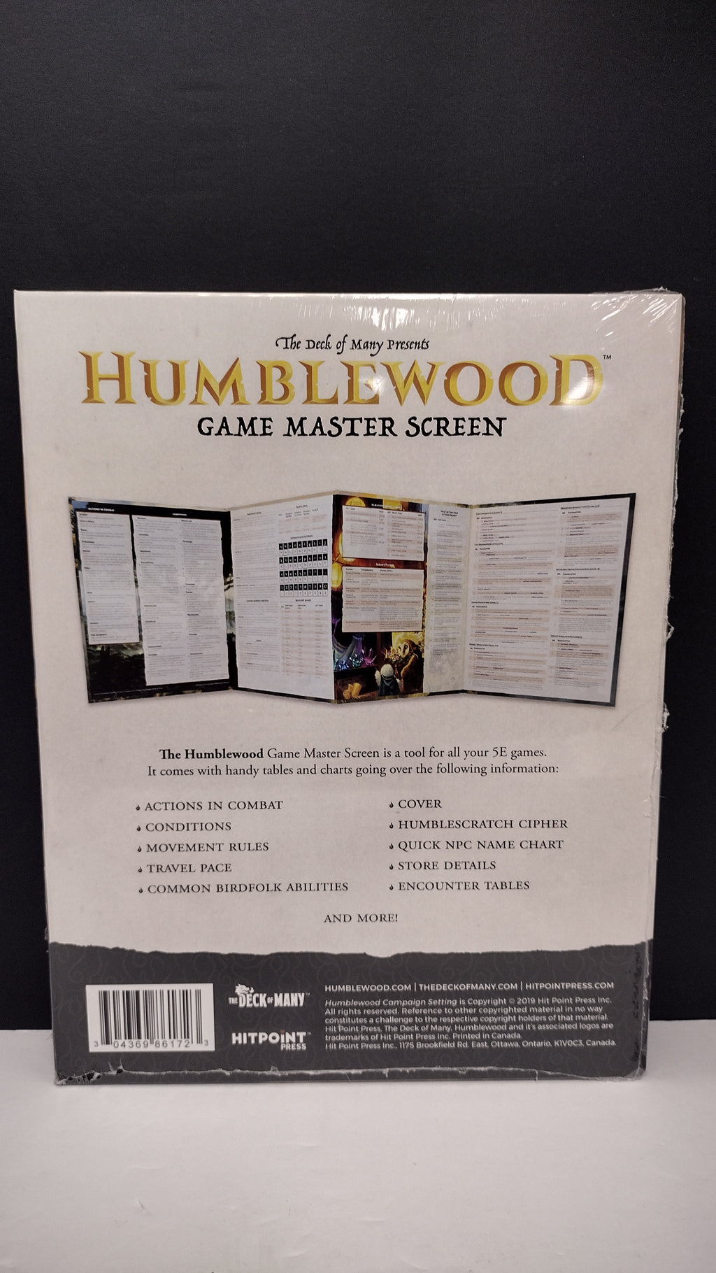 Humblewood: Game Master’s Screen –  New & Sealed