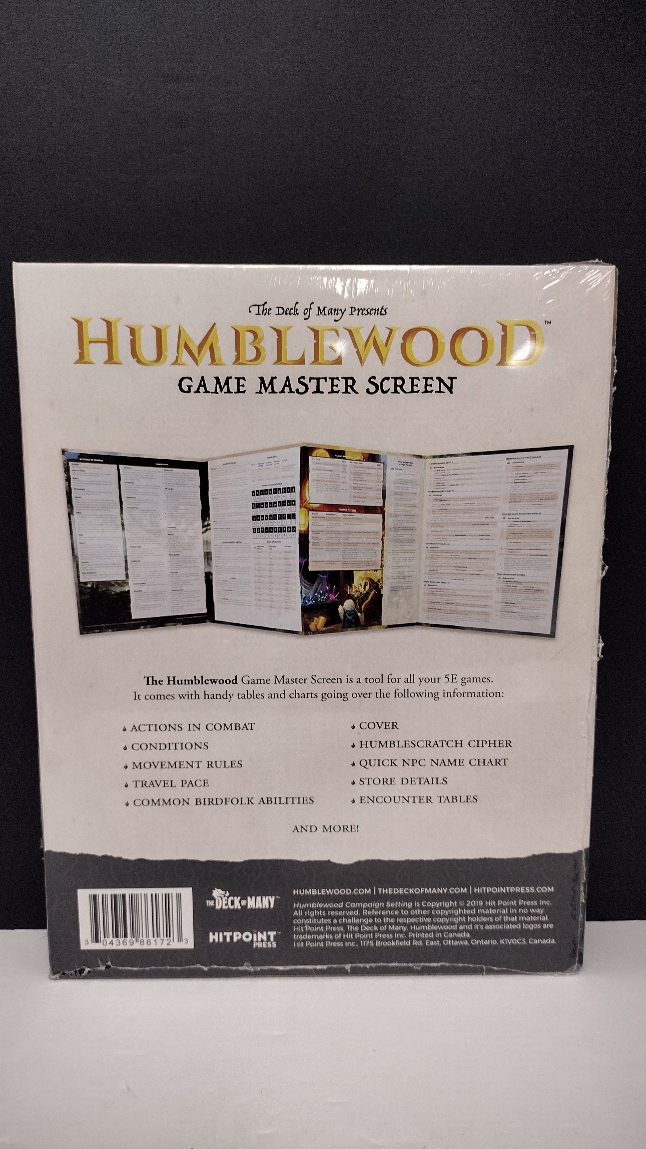 Humblewood: Game Master’s Screen –  New & Sealed