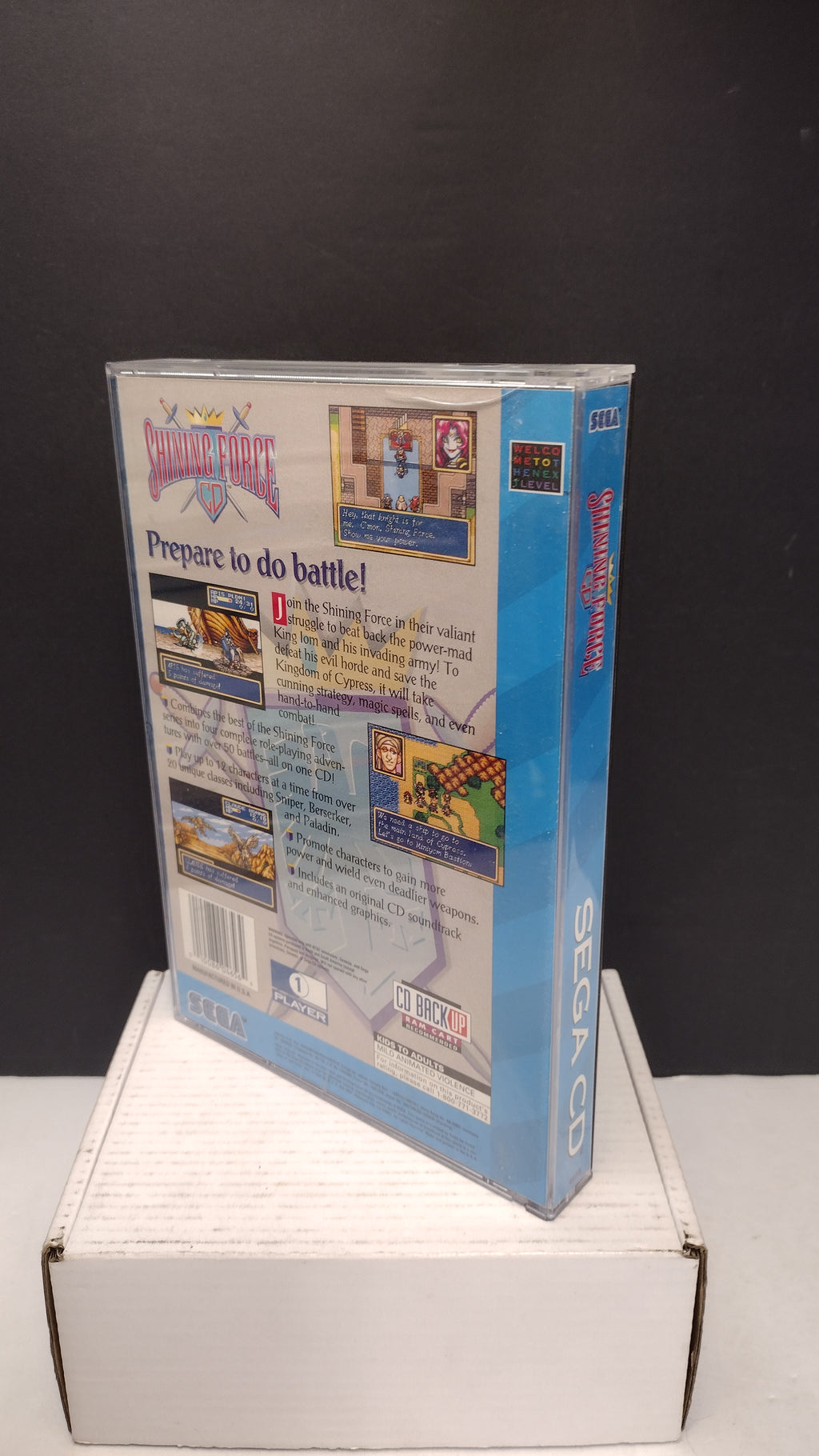 Sega CD Shining Force CD Original Jewel Case & Manual ONLY - No Game Disc