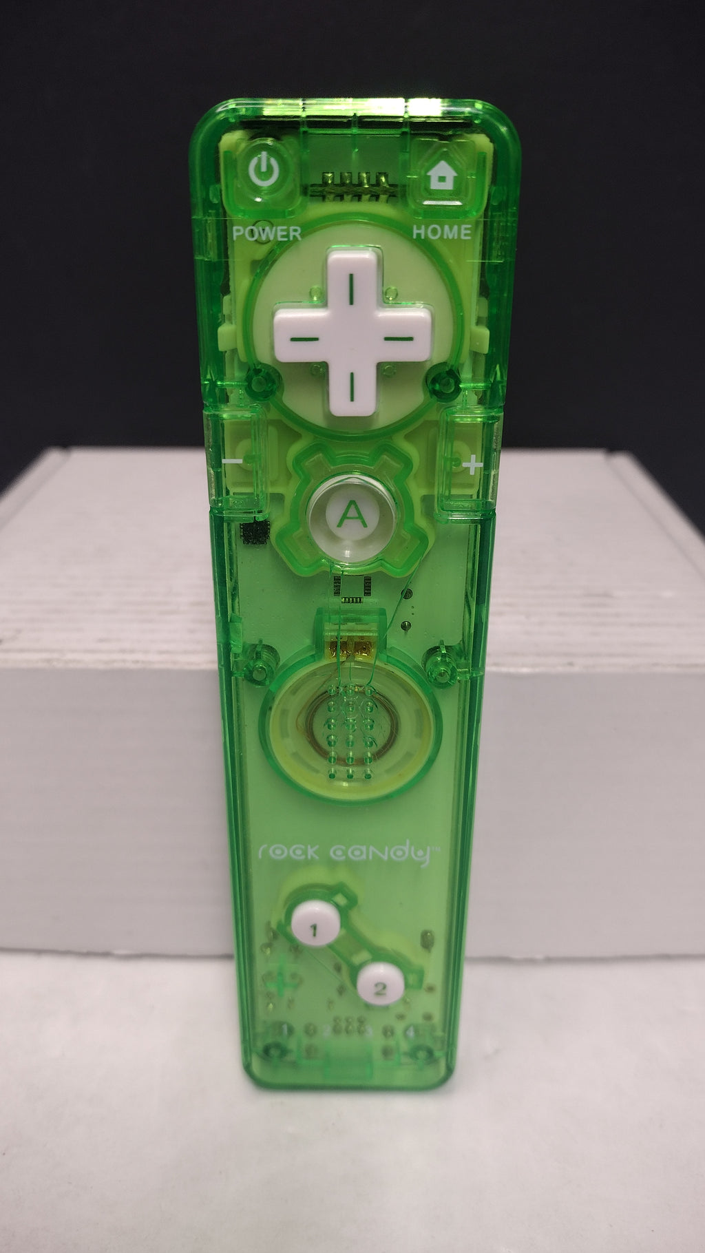 Rock Candy Controller Remote For Nintendo Wii Transparent Green- PL 8560C- Tested and Works