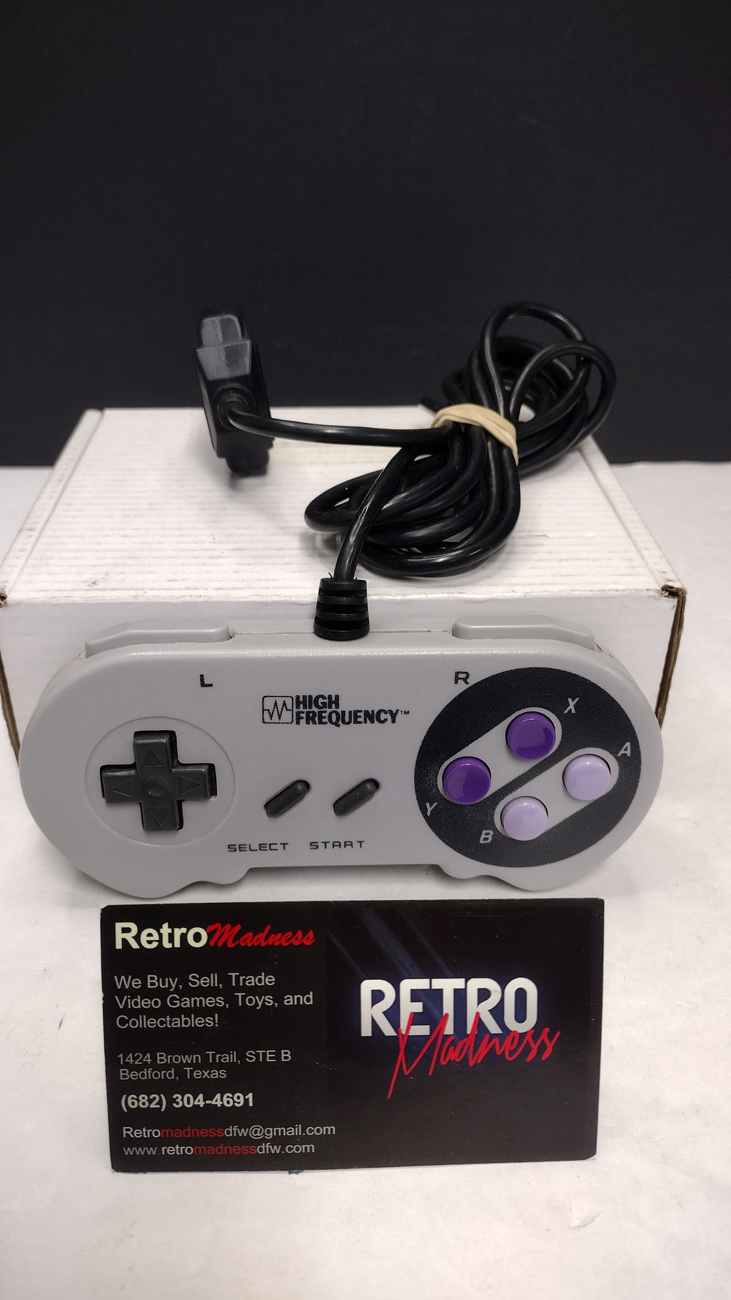 High Frequency- Super NES Wired Controller- Tested