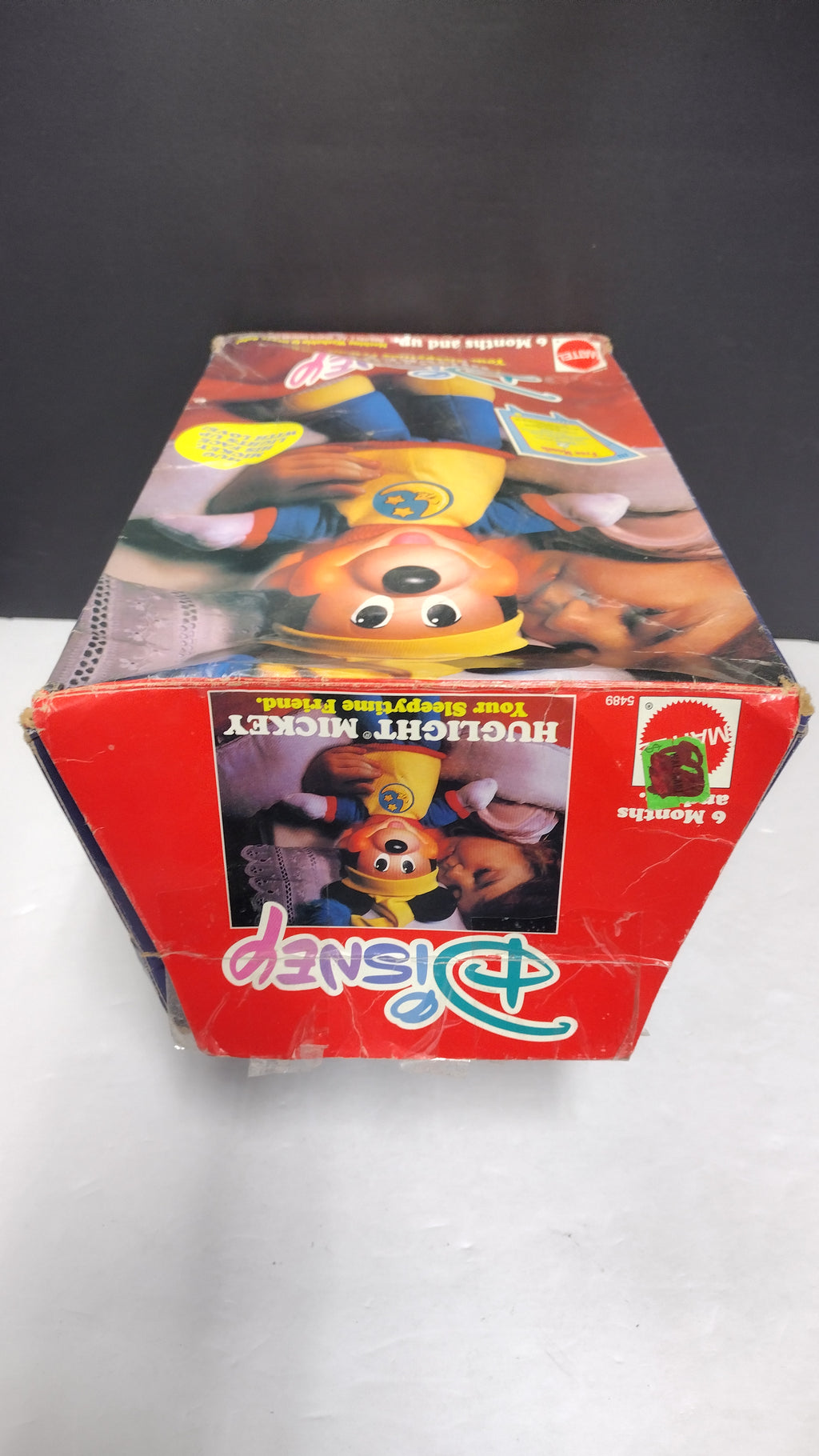 Vintage Mattel Disney Mickey Mouse Hug & Glow Light Up Plush Boxed
